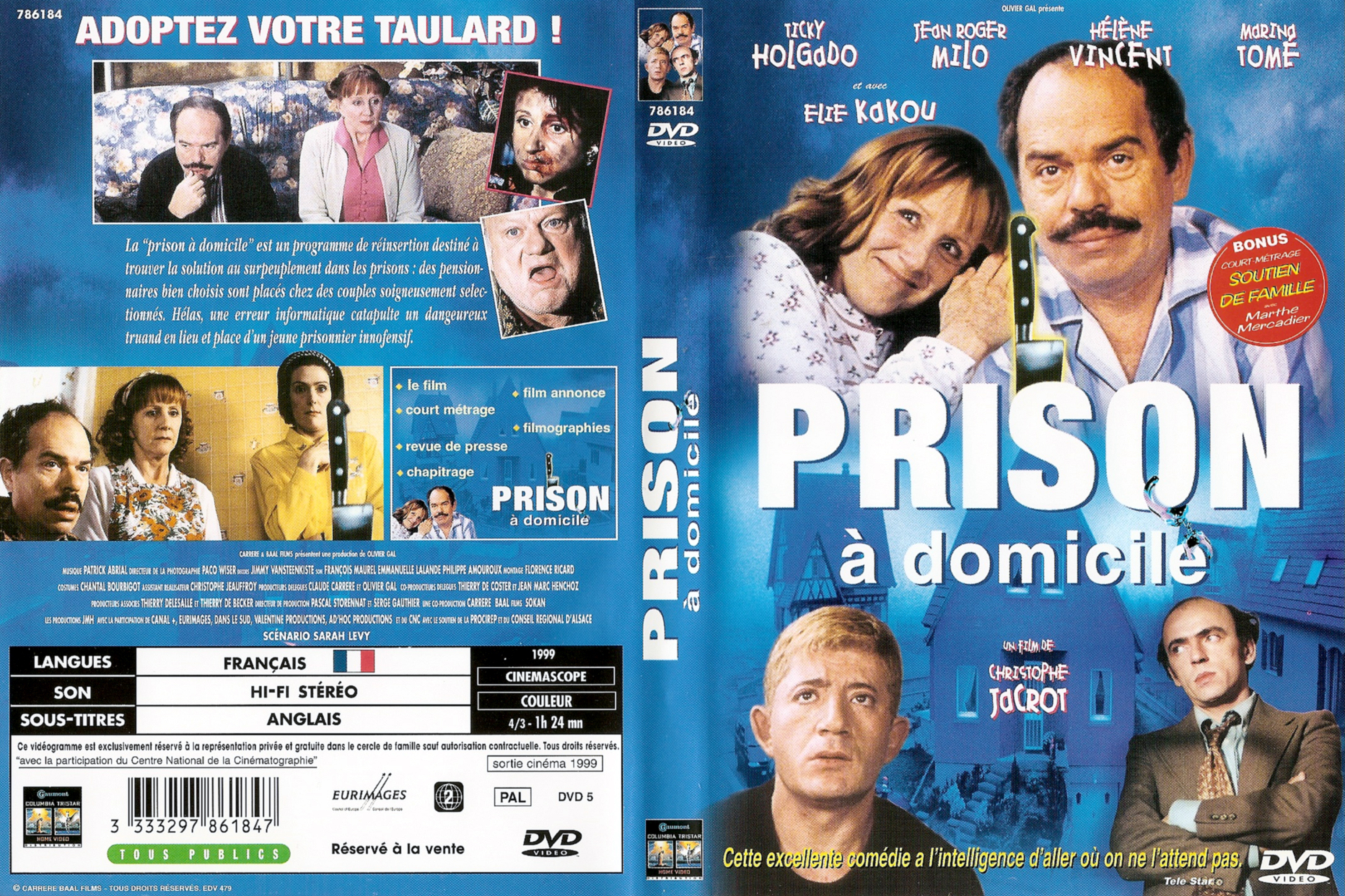 Jaquette DVD Prison  domicile