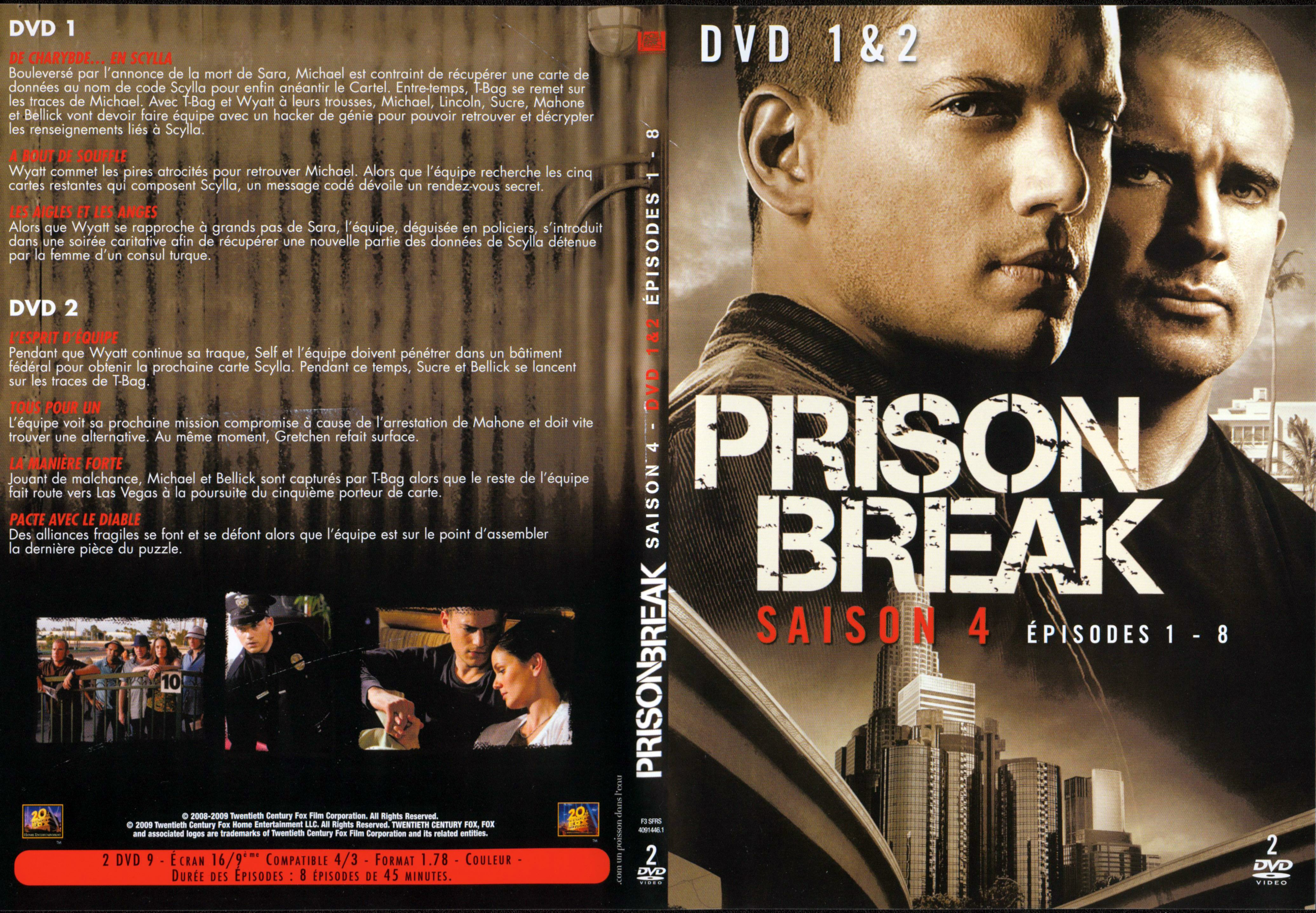 Jaquette DVD Prison break Saison 4 DVD 1