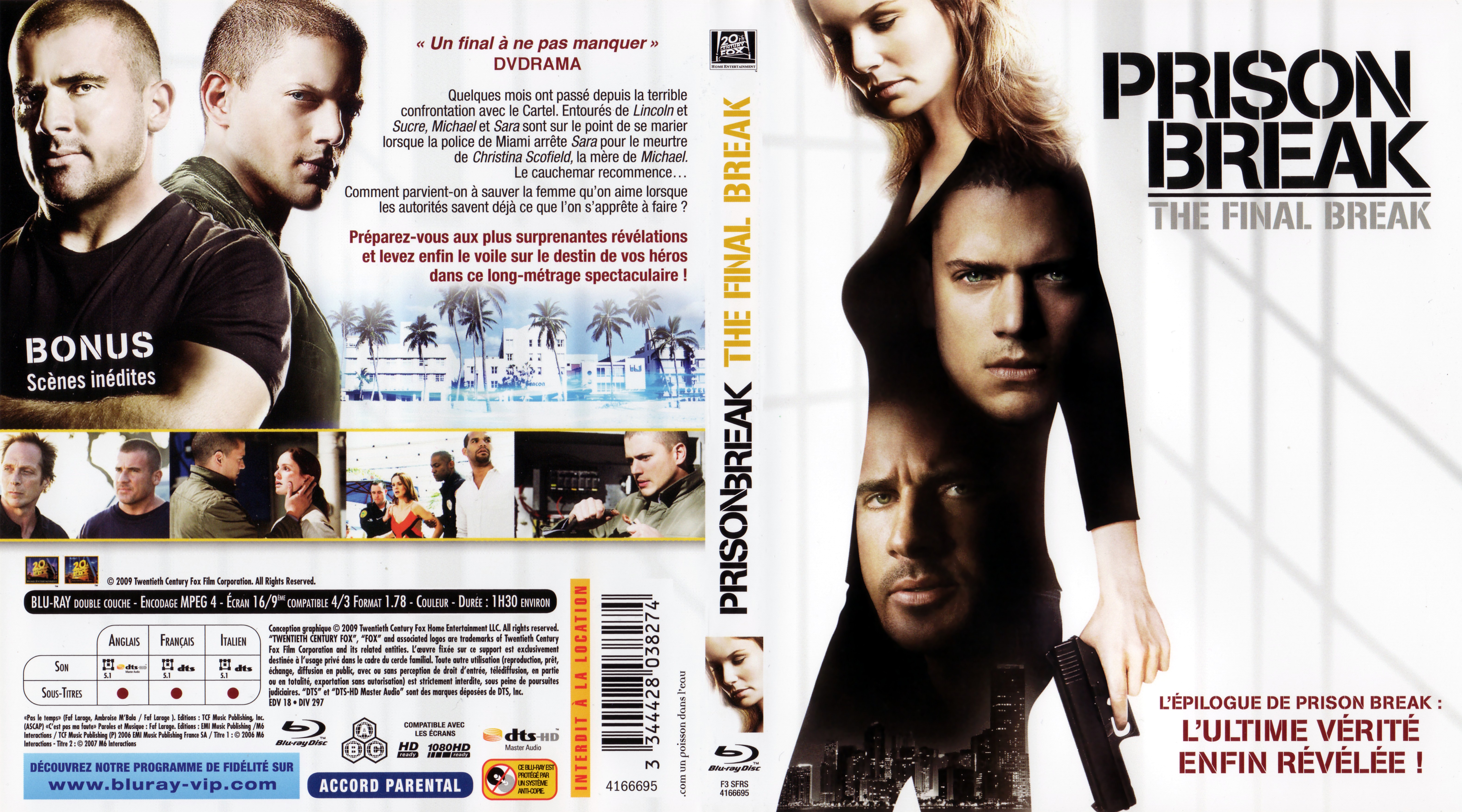 Jaquette DVD Prison break The final break (BLU-RAY)