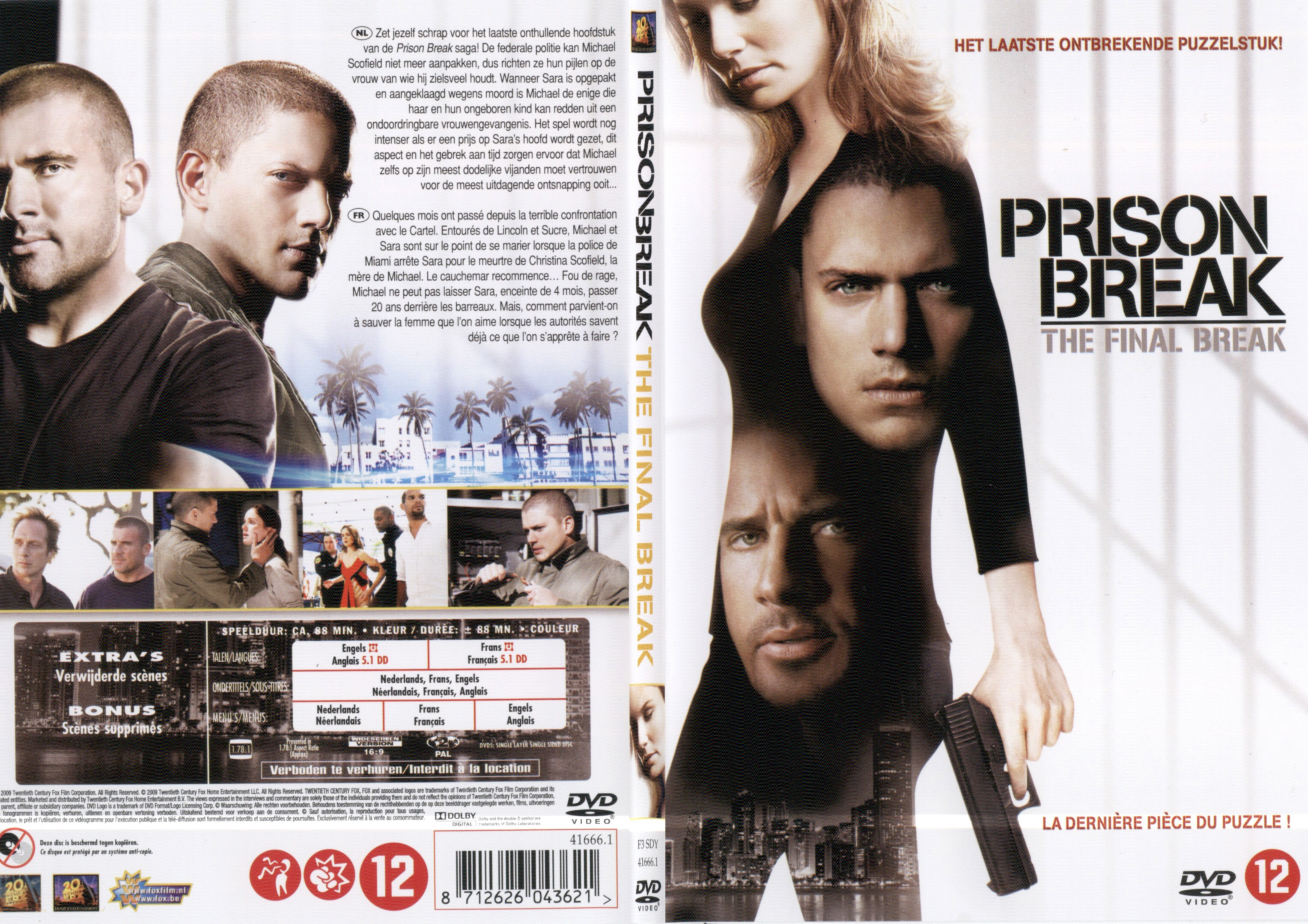 Jaquette DVD Prison break - The final break