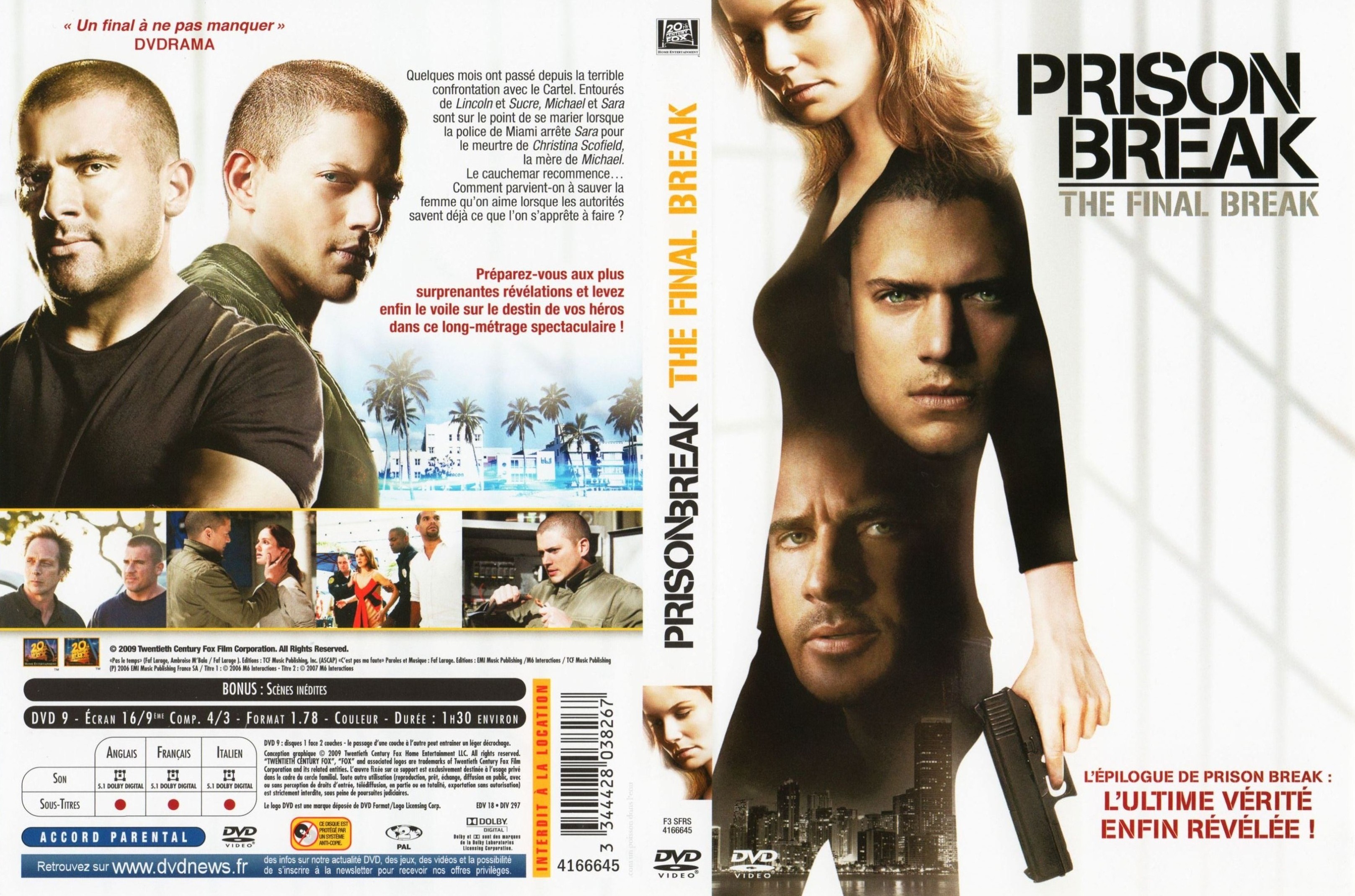 Jaquette DVD Prison break - The final break v2