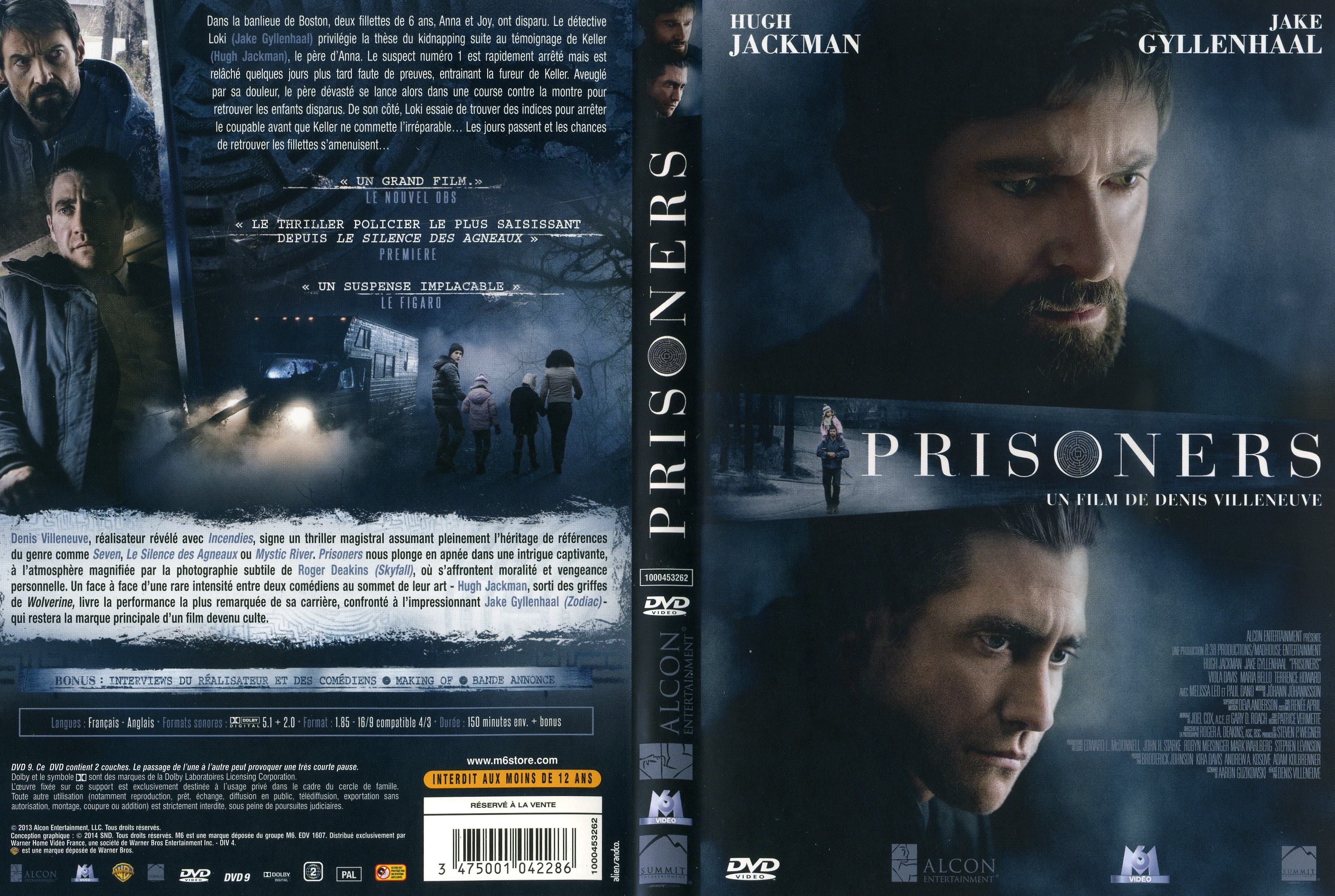 Jaquette DVD Prisoners