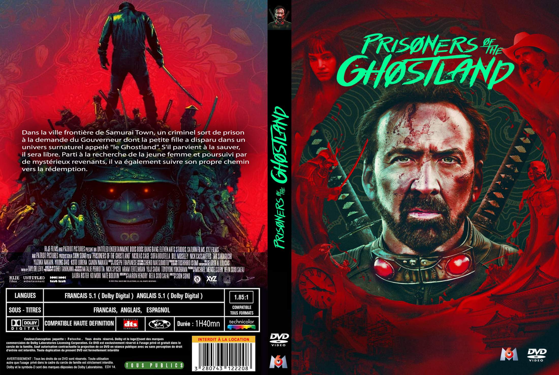 Jaquette DVD Prisoners of the Ghostland custom