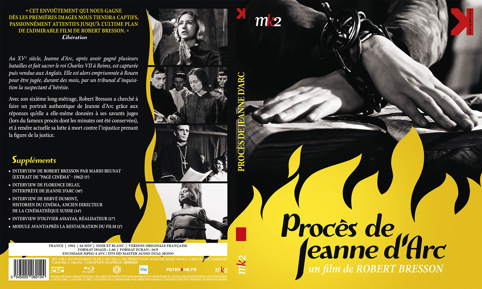 Jaquette DVD Proces de Jeanne d