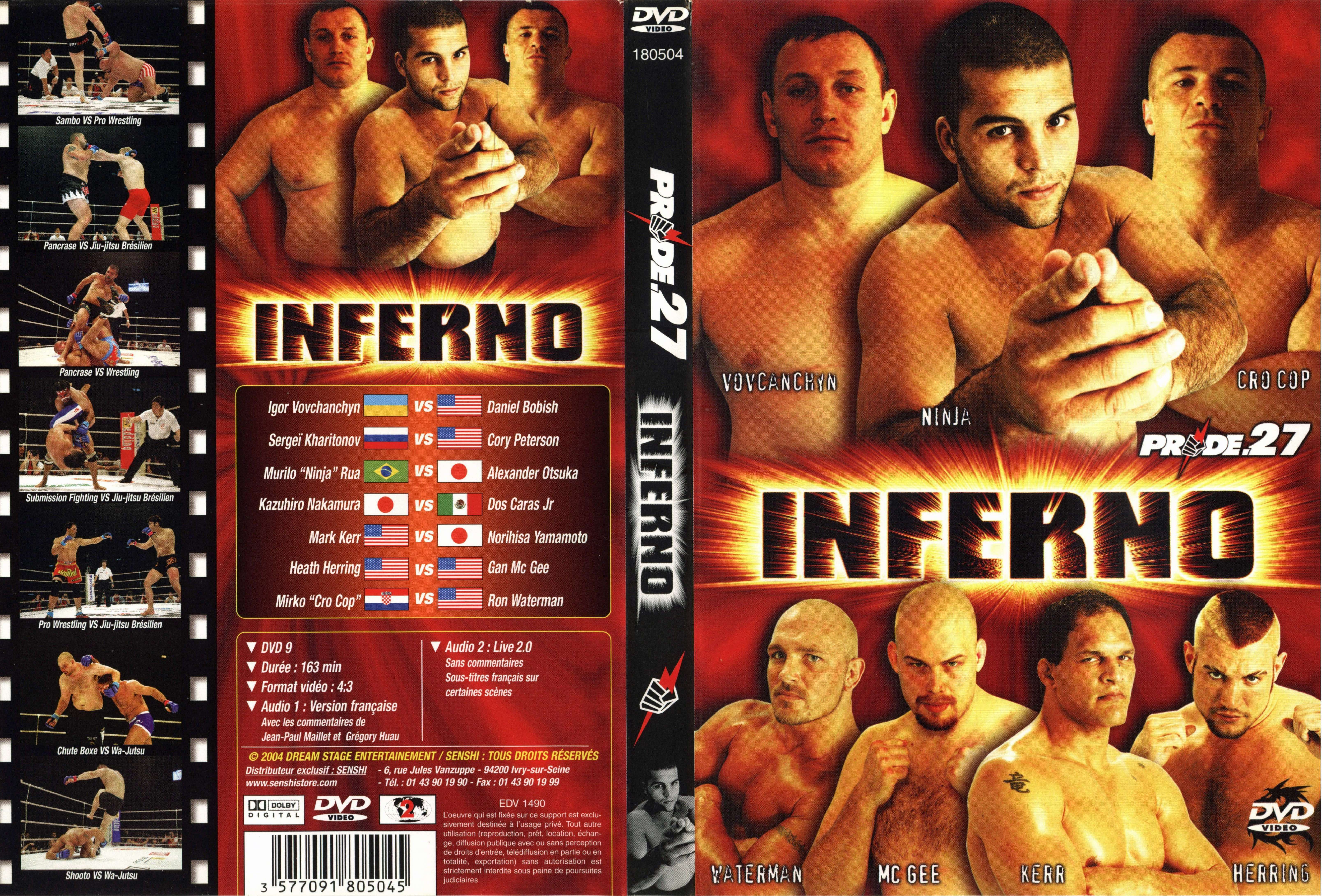 Jaquette DVD Prode 27 inferno