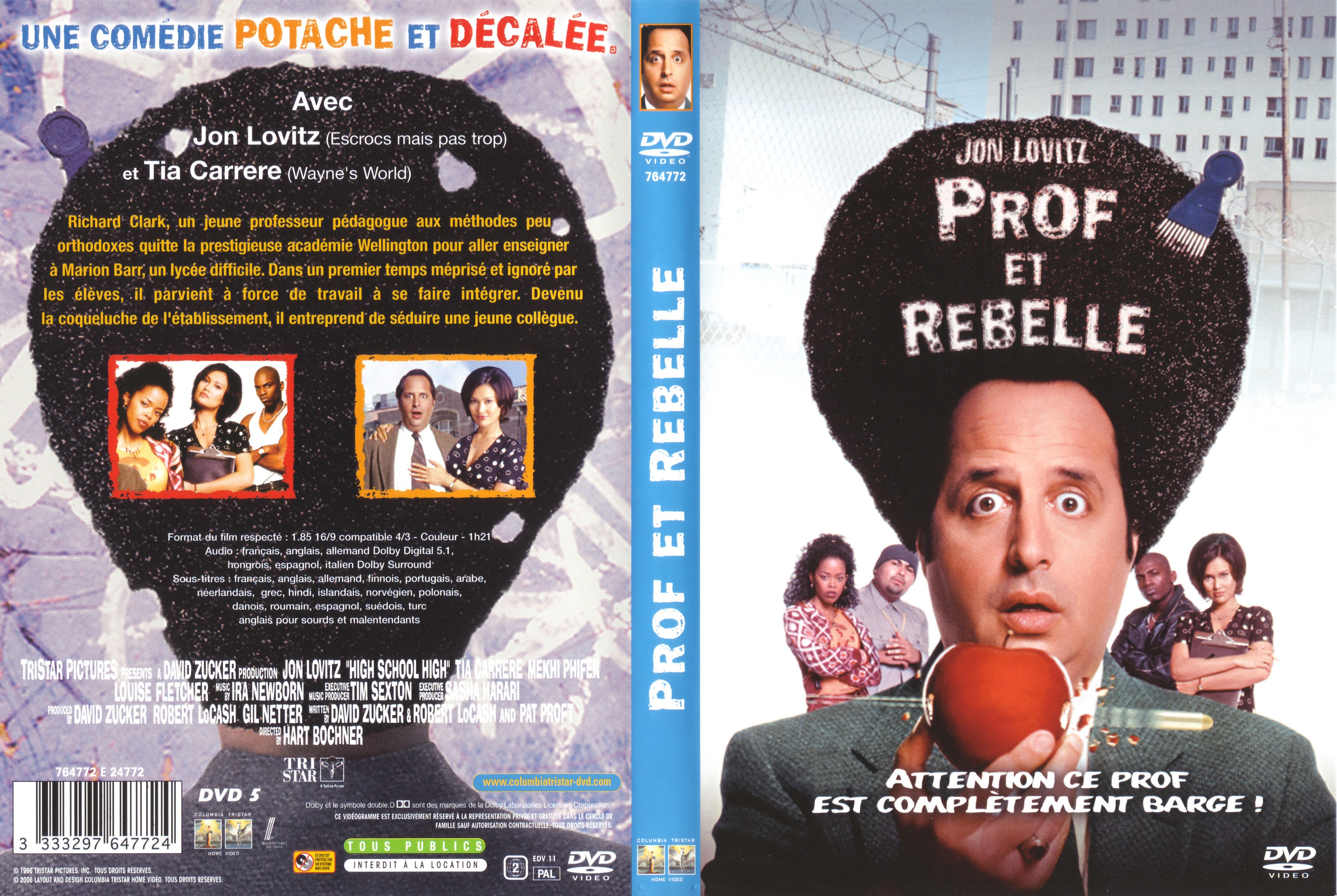 Jaquette DVD Prof et rebelle