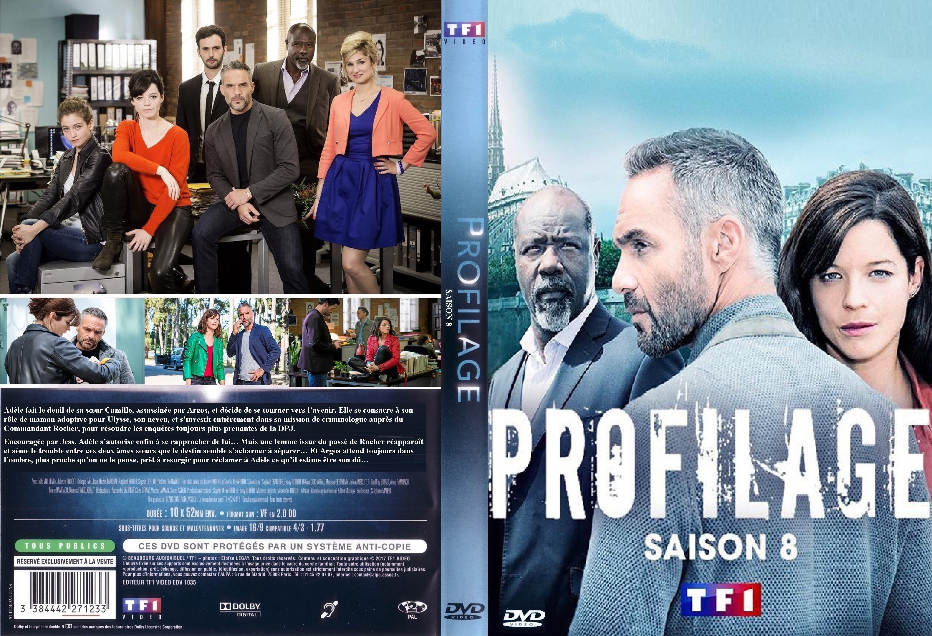 Jaquette DVD Profilage saison 8 custom