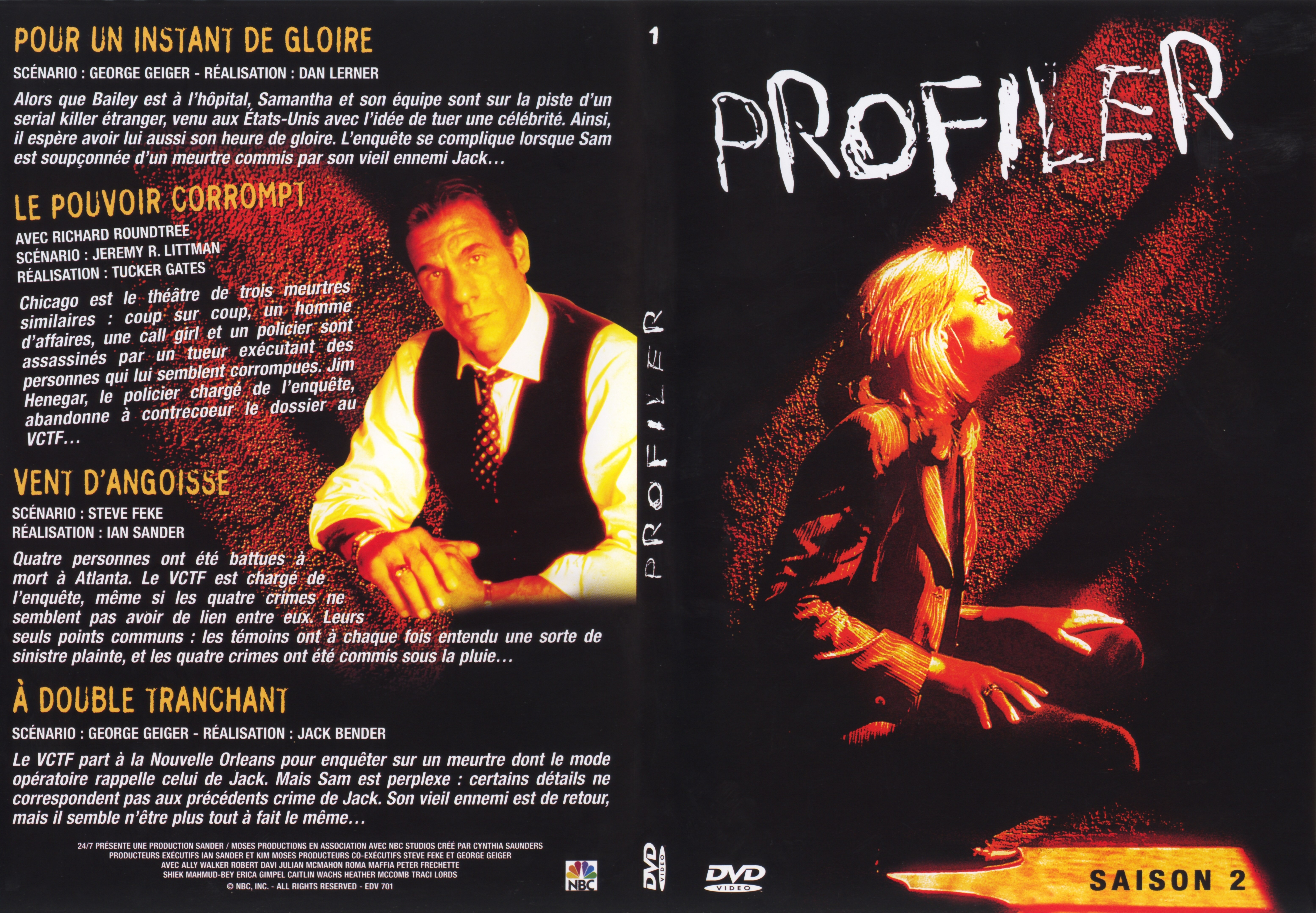 Jaquette DVD Profiler saison 2 DVD 1