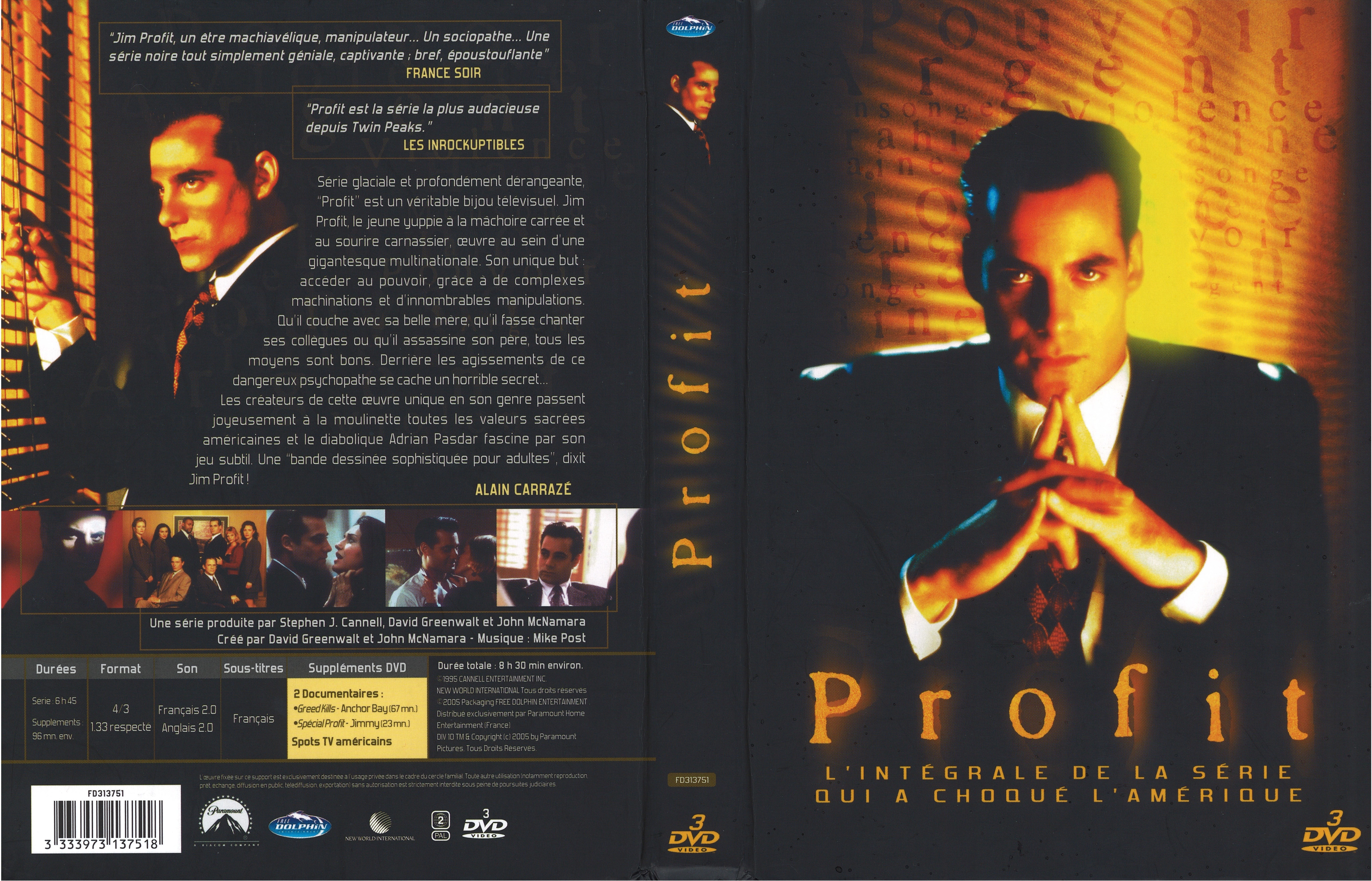 Jaquette DVD Profit (Intgrale de la srie TV)