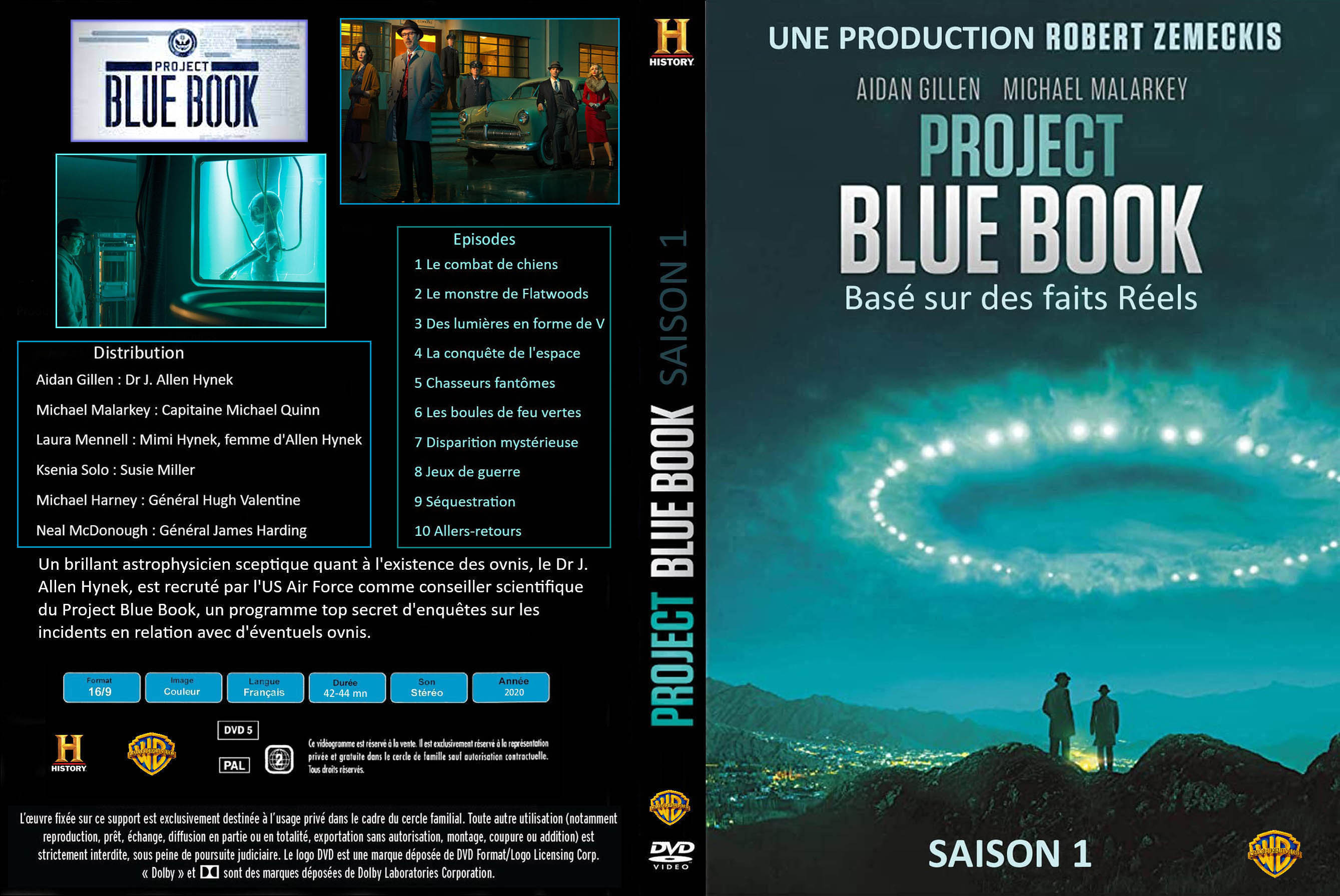 Jaquette DVD Project Blue Book saison 1 custom
