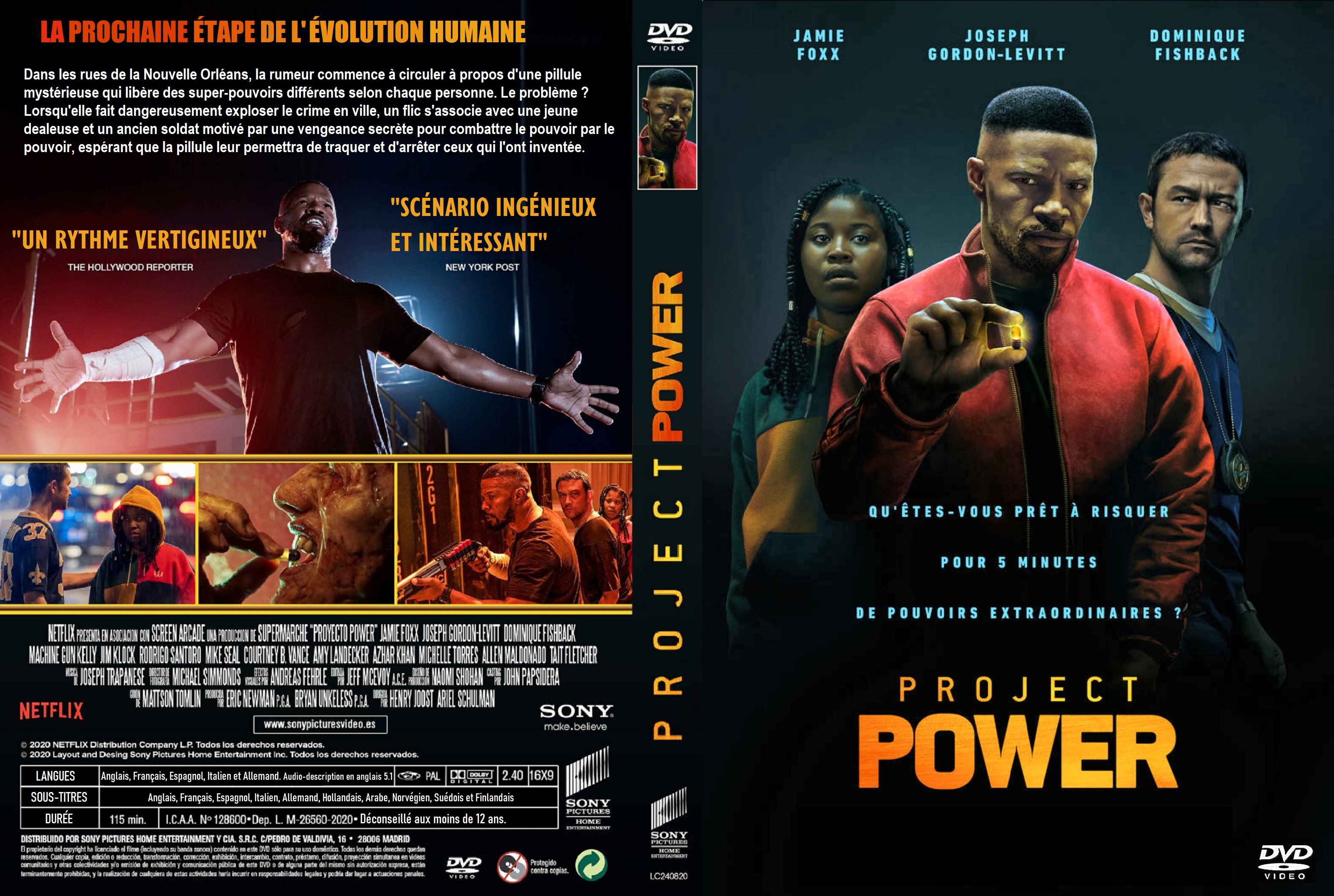 Jaquette DVD Project Power custom