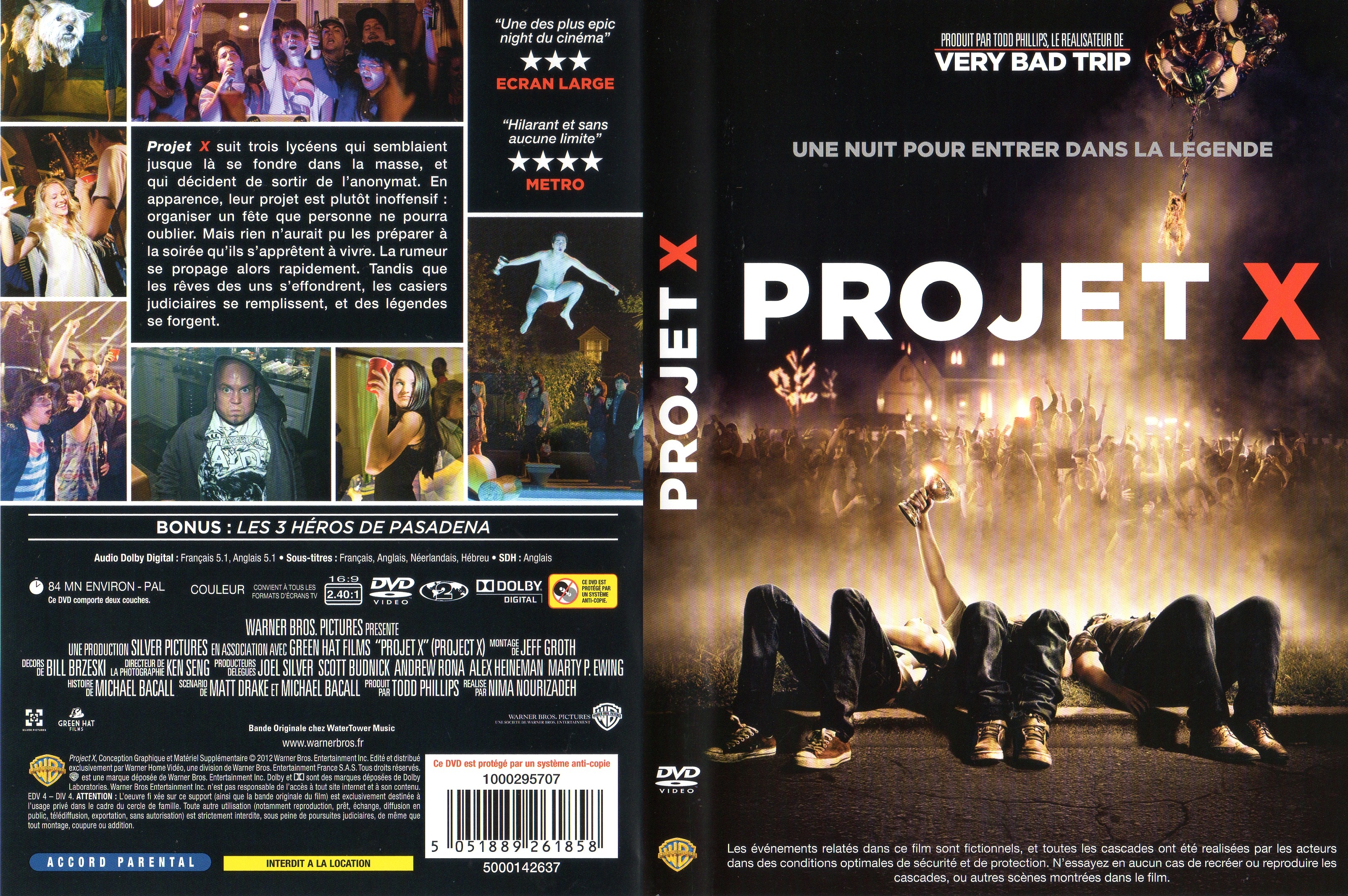Jaquette Dvd De Projet X Cinéma Passion