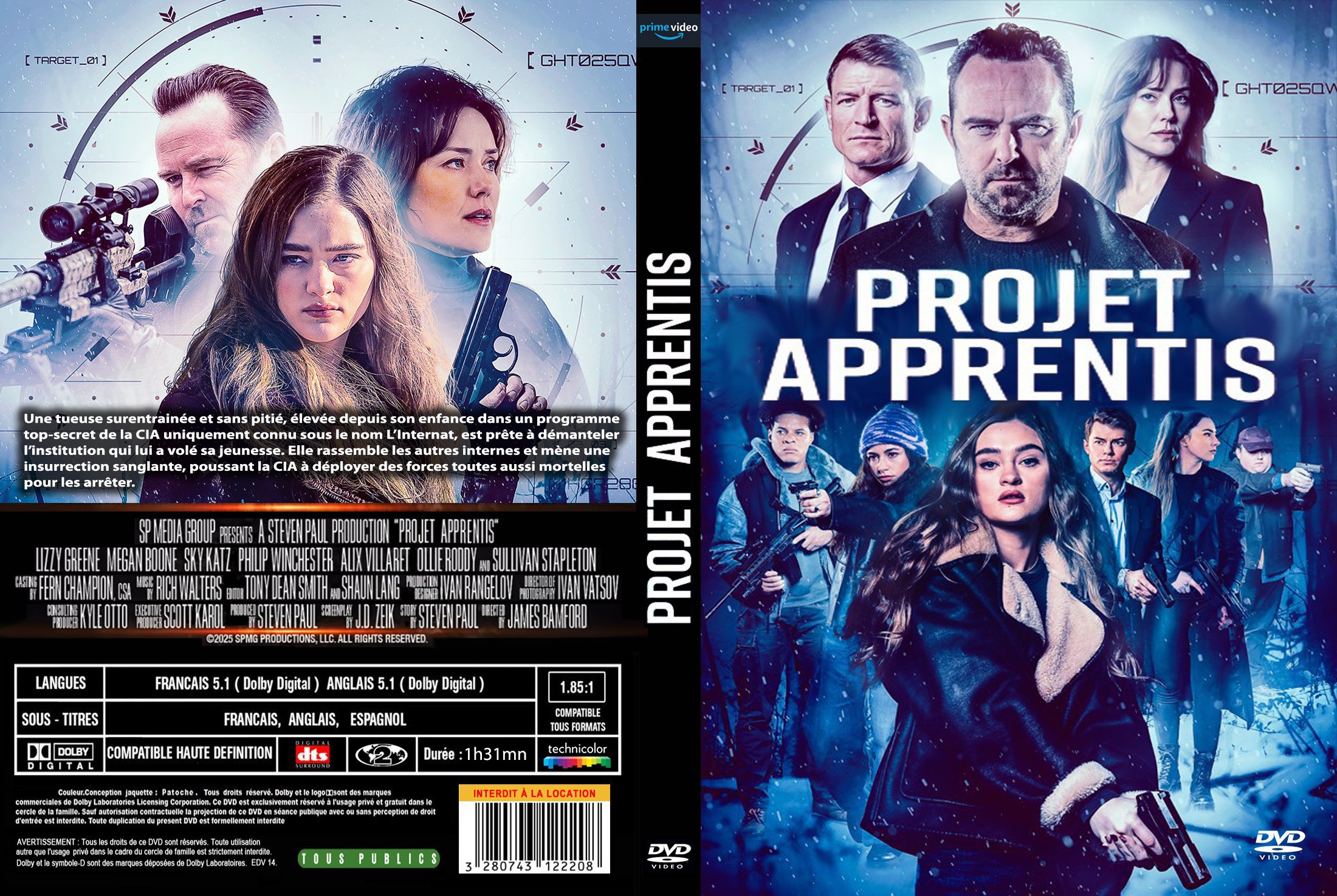 Jaquette DVD Projet apprentis custom