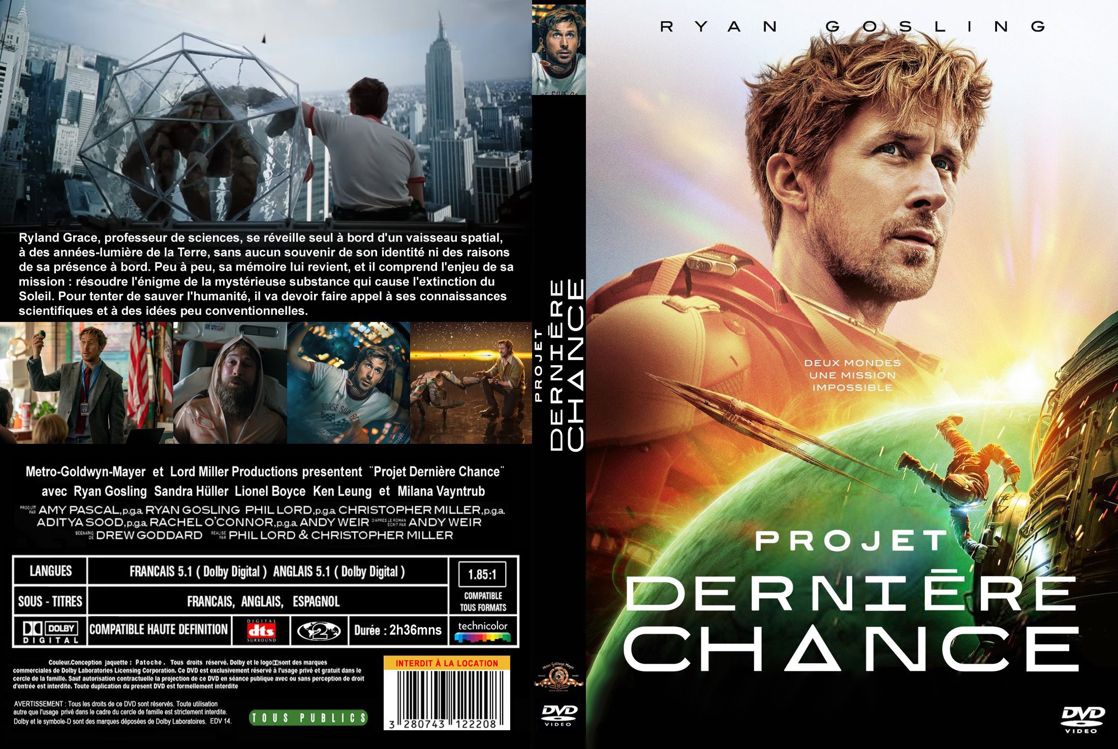Jaquette DVD Projet derniere chance custom