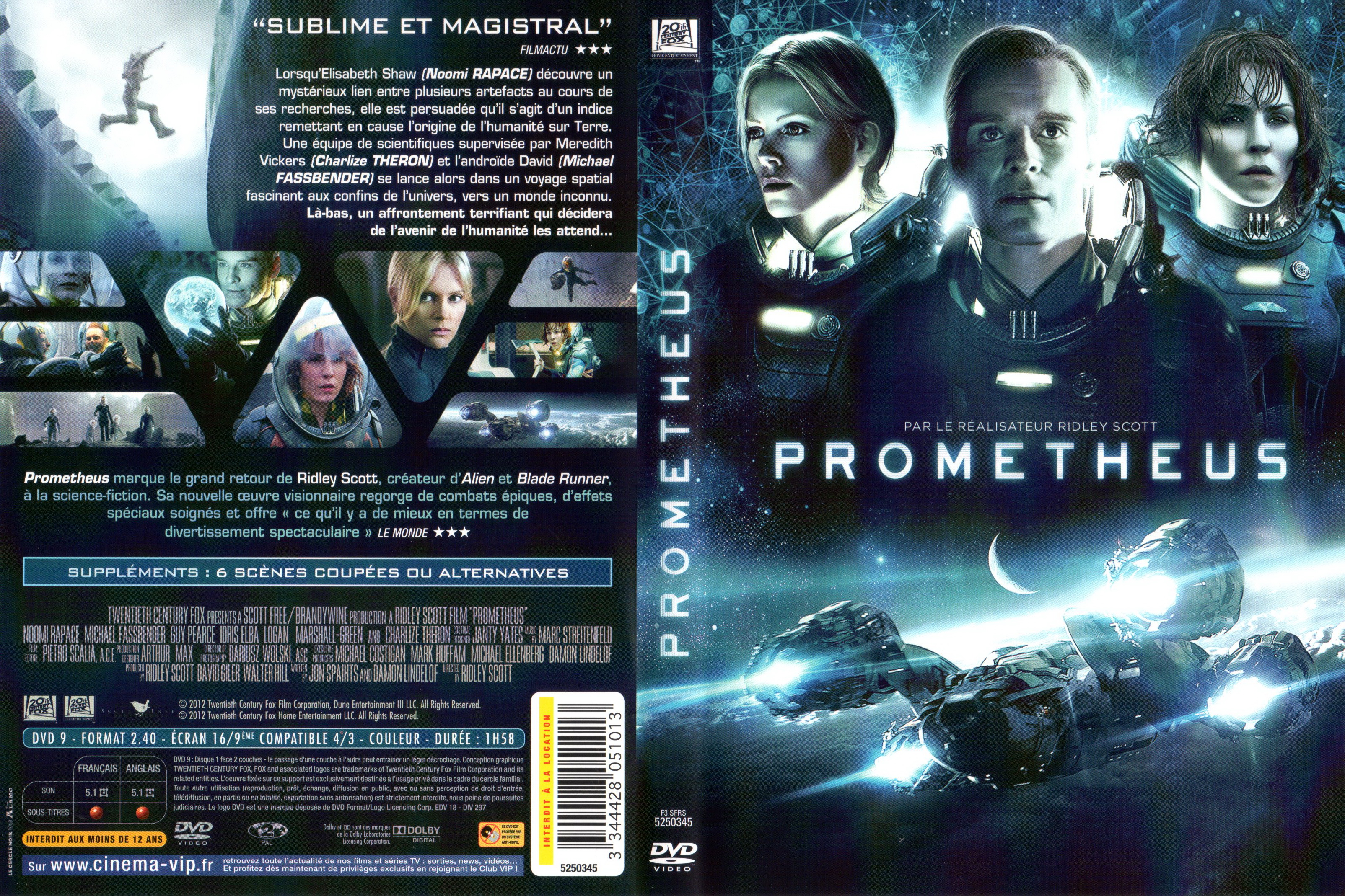 Jaquette DVD Prometheus