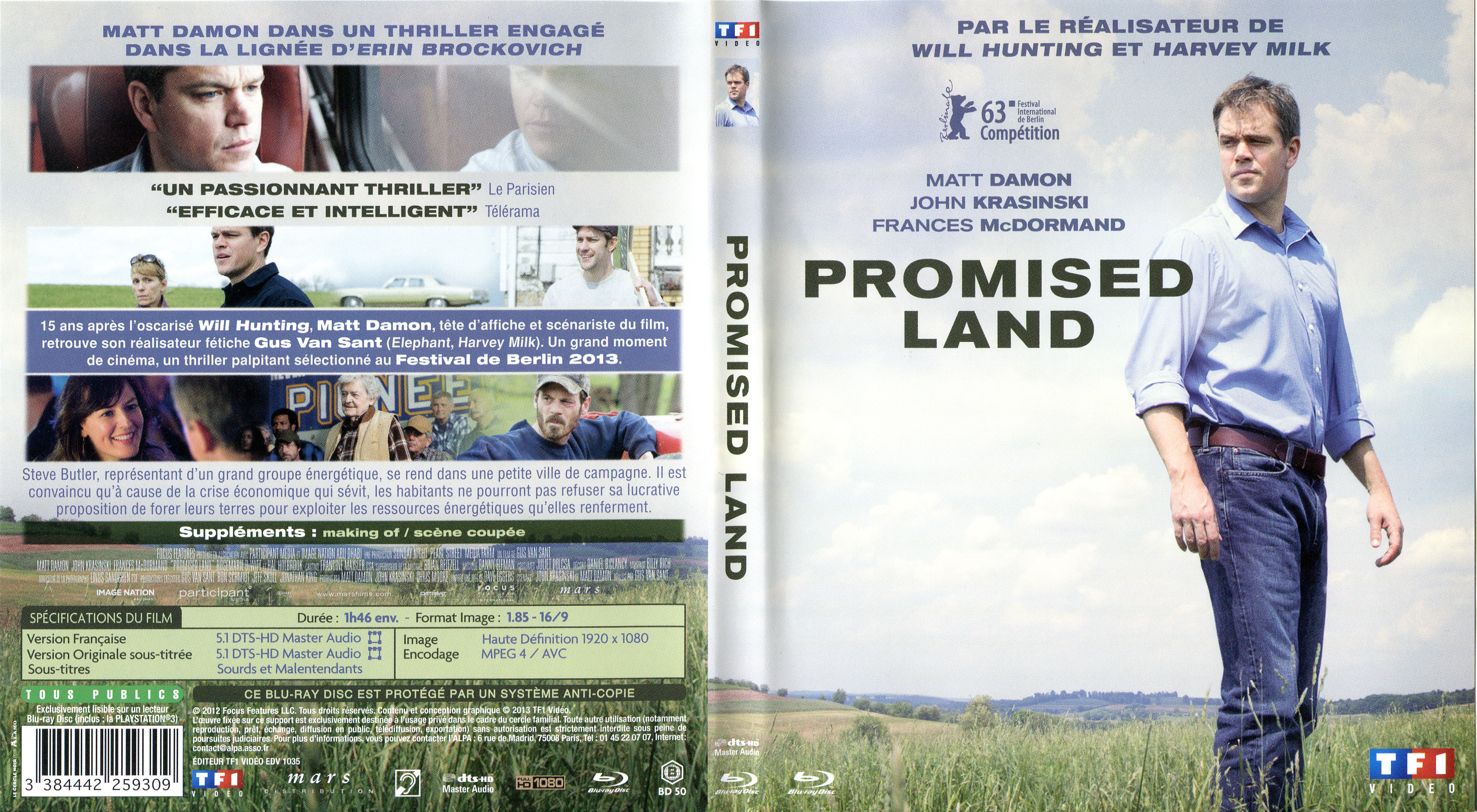 Jaquette DVD Promised land (BLU-RAY)