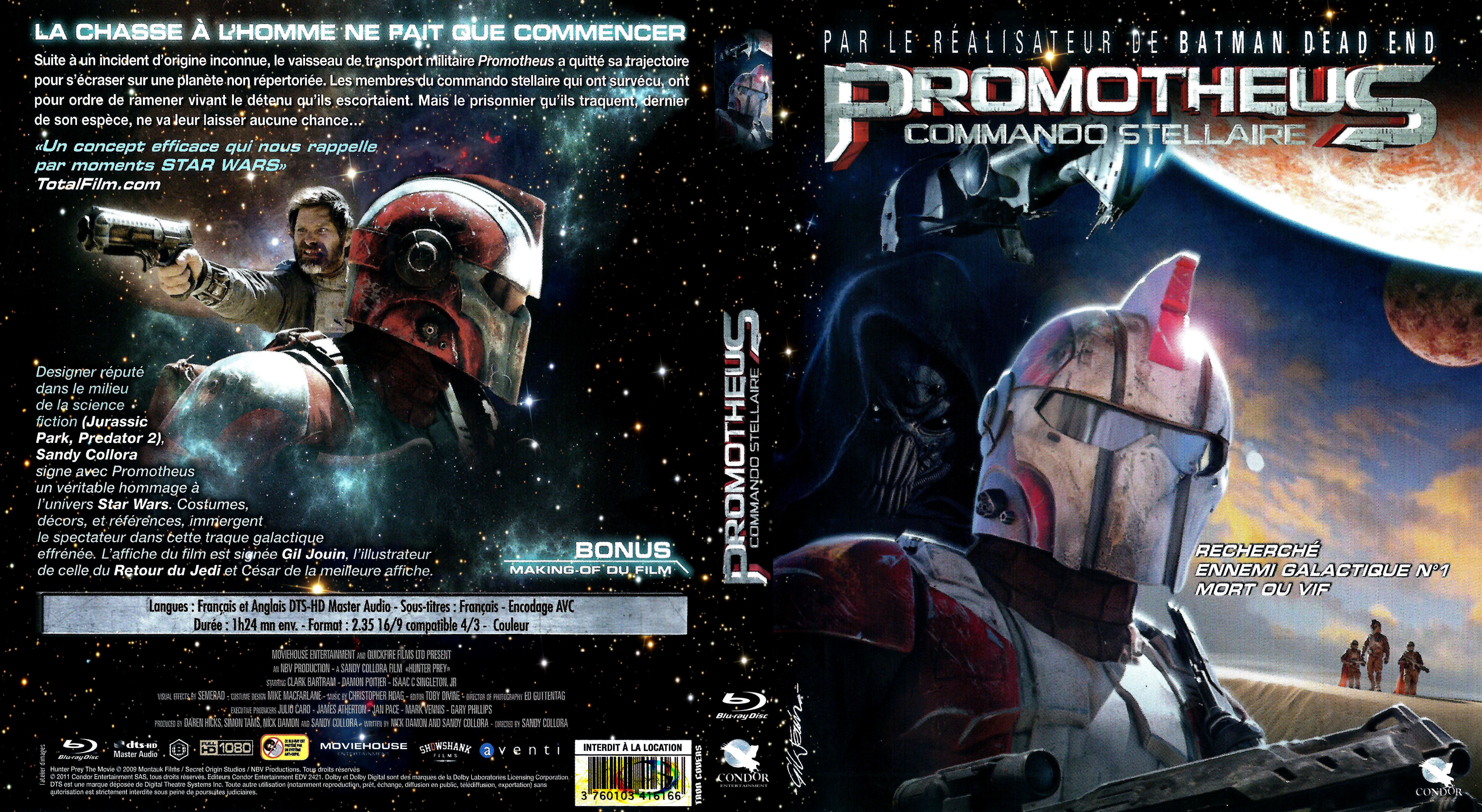 Jaquette DVD Promotheus commando stellaire (BLU-RAY) v2