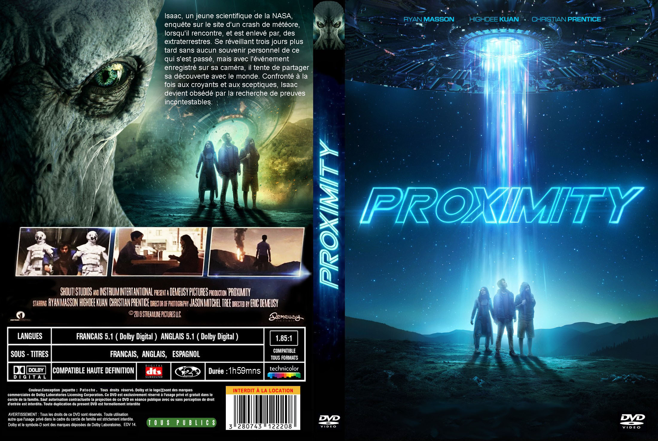 Jaquette DVD Proximity custom