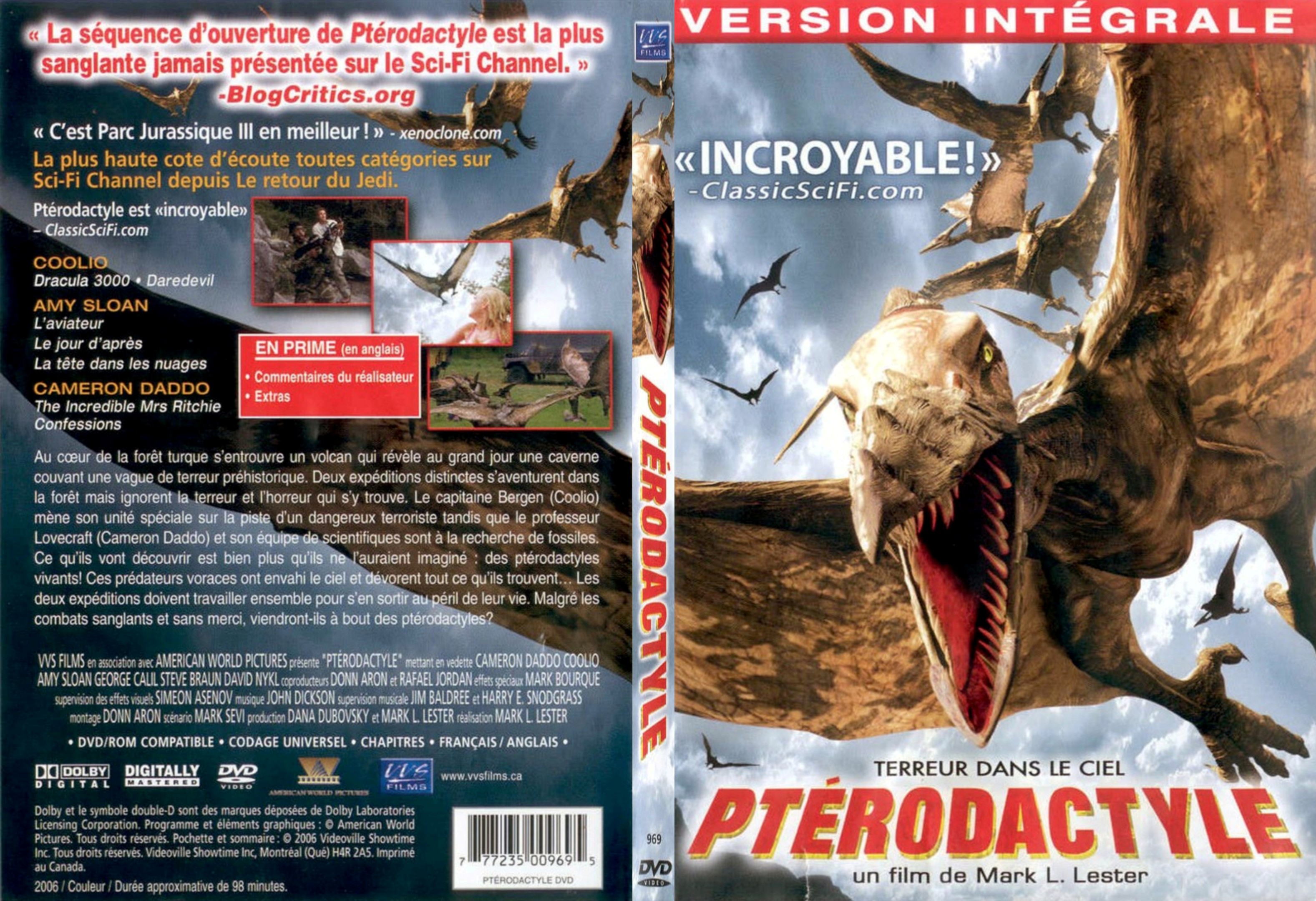 Jaquette DVD Pterodactyle - SLIM