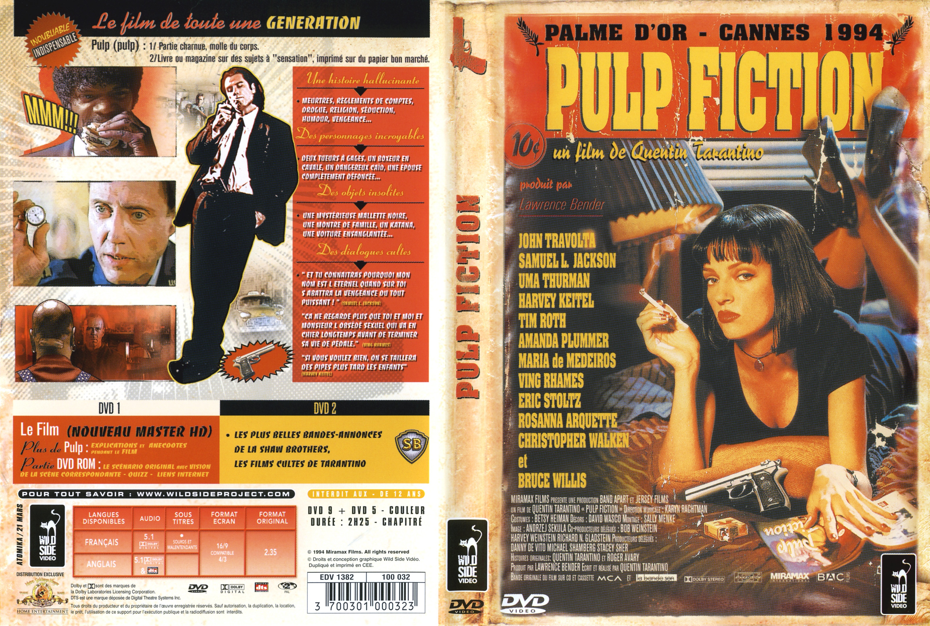 Jaquette DVD Pulp fiction