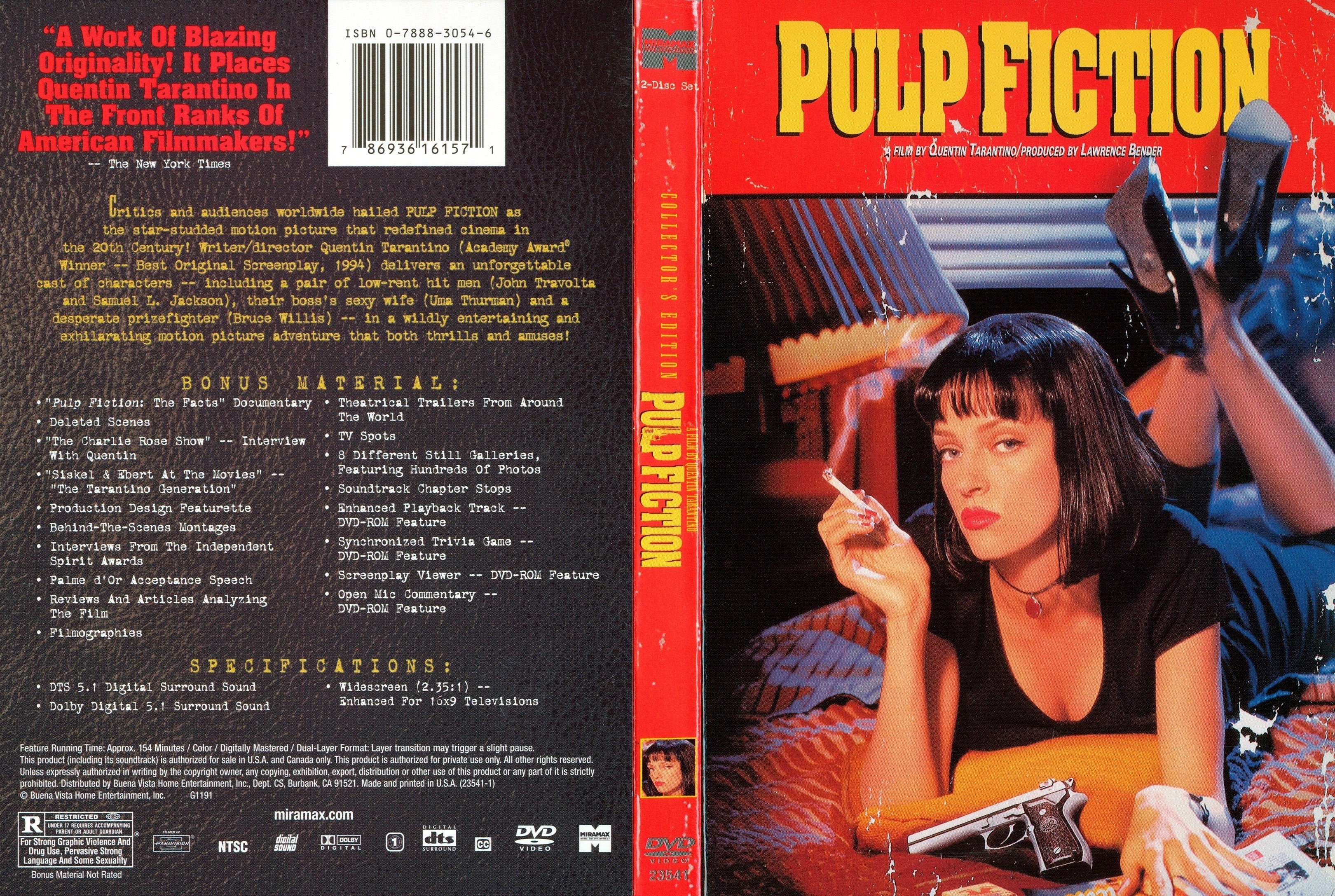 Jaquette DVD Pulp fiction - Fiction pulpeuse (Canadienne)