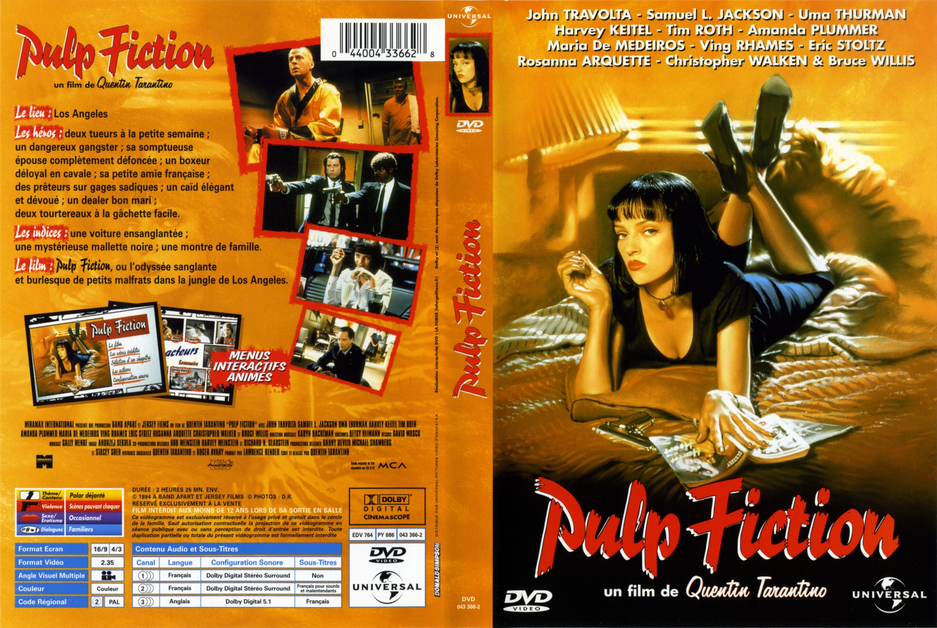 Jaquette DVD Pulp fiction v2