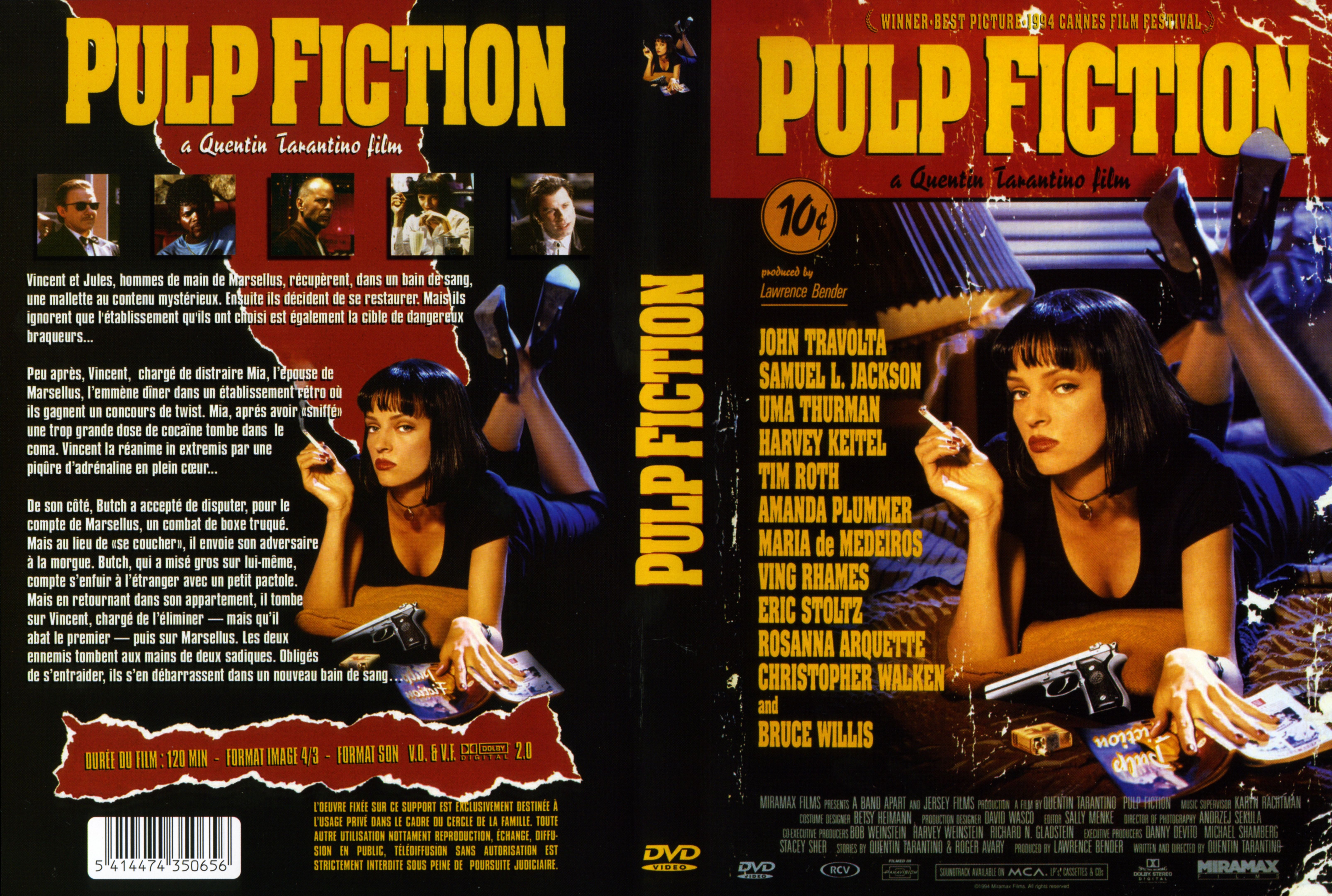 Jaquette DVD Pulp fiction v3