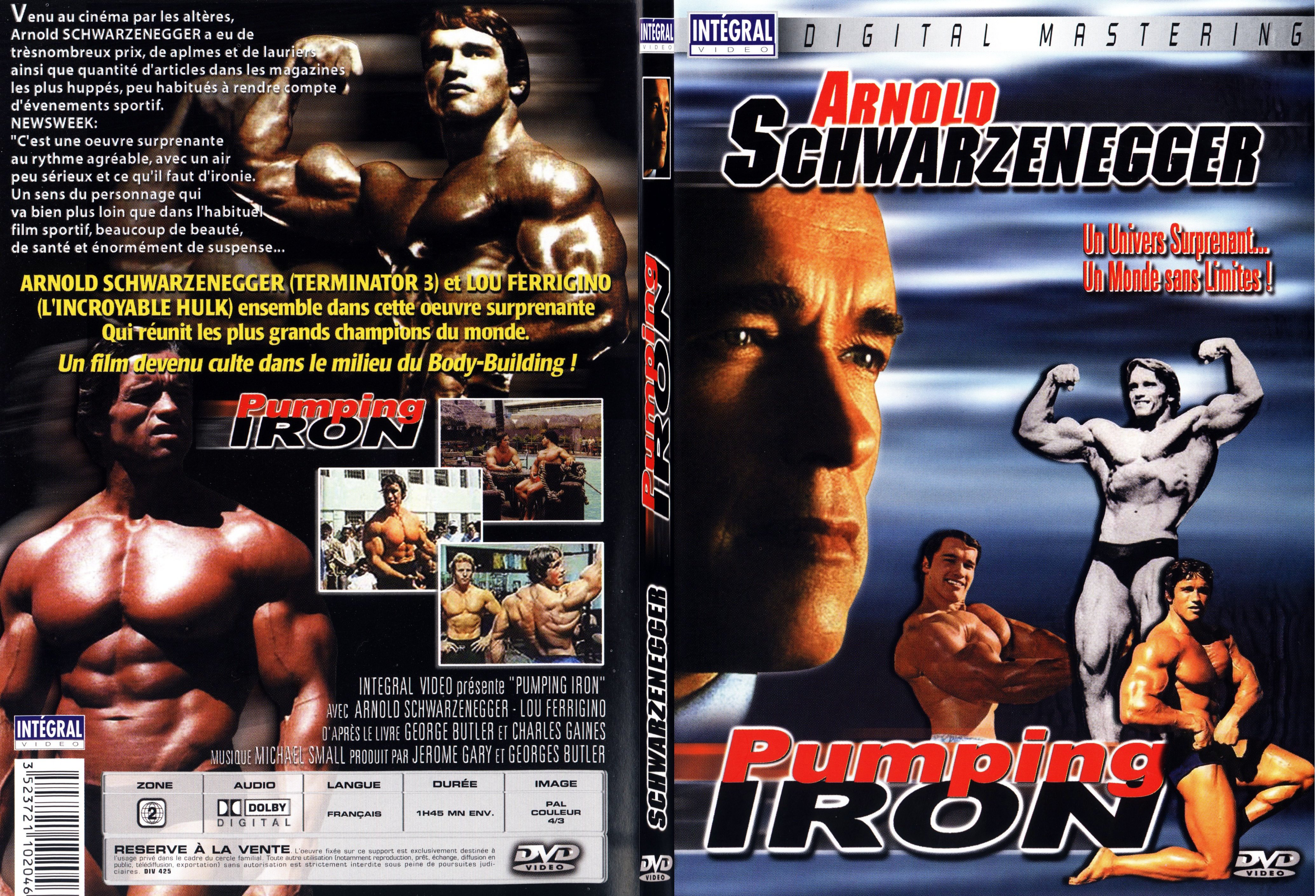 Jaquette DVD Pumping iron - SLIM