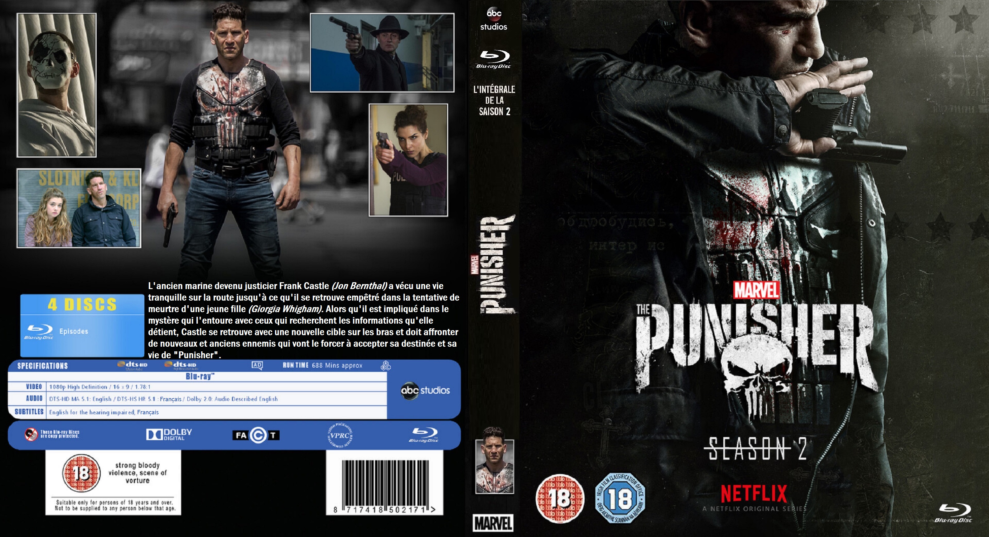 Jaquette DVD Punisher saison 2 Blu-ray custom v2