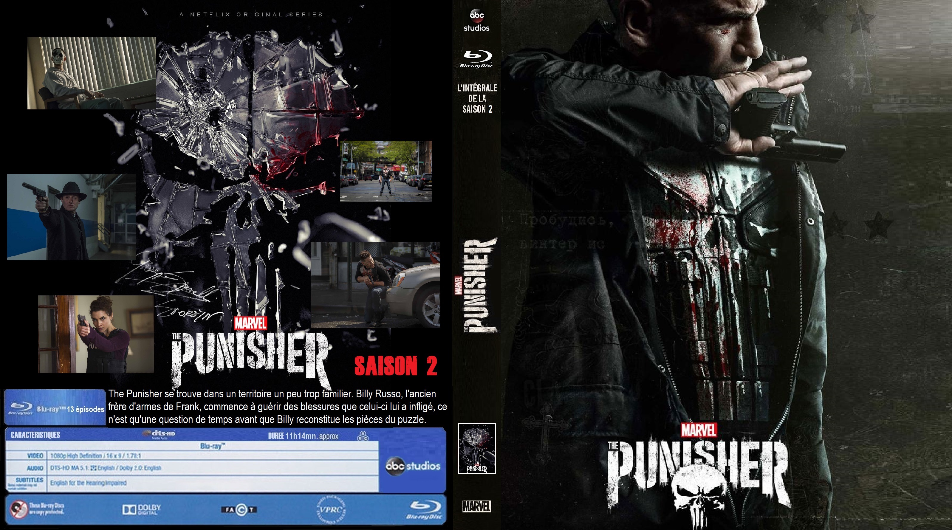 Jaquette DVD Punisher saison 2 custom (BLU-RAY)