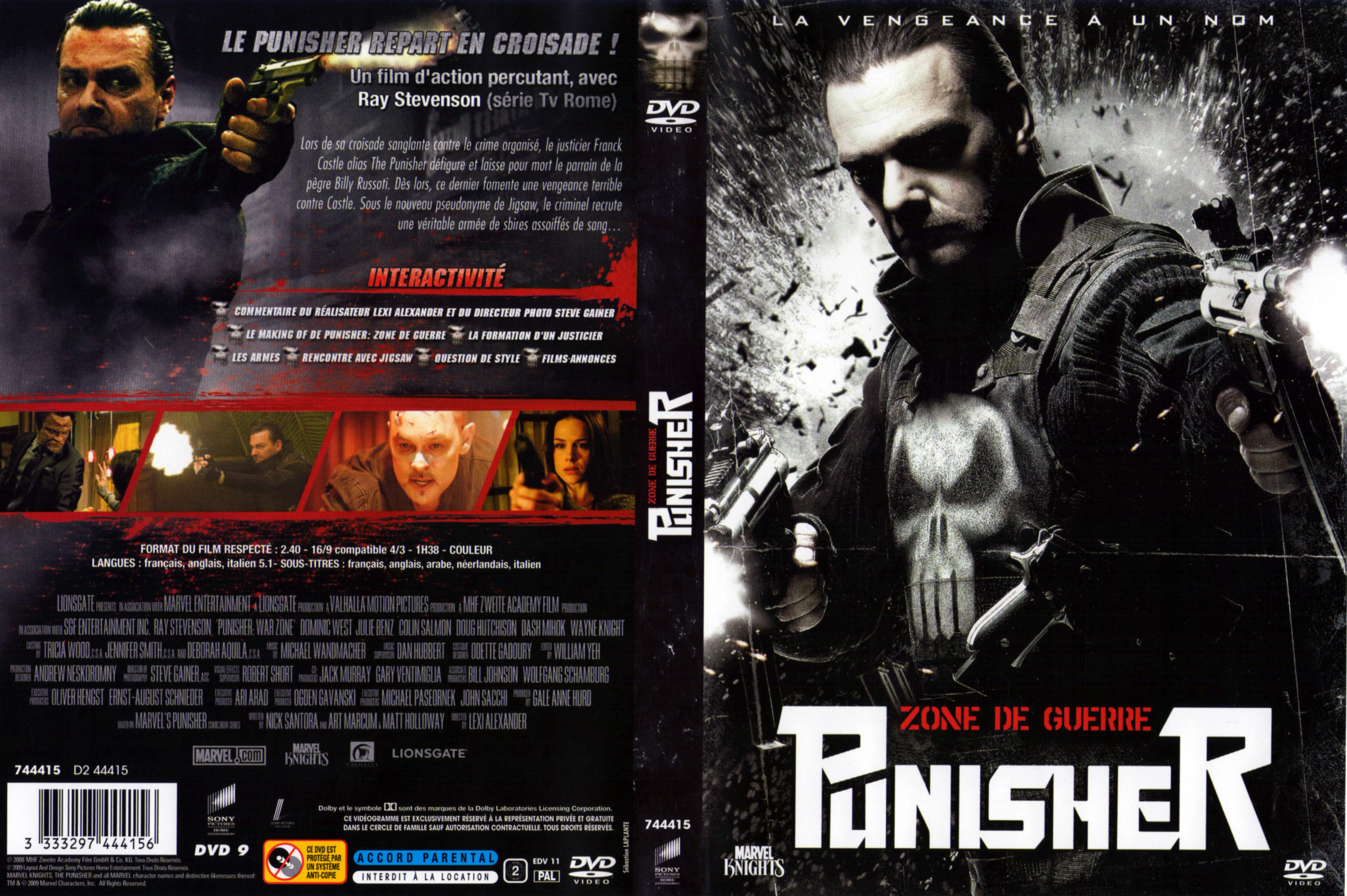 Jaquette DVD Punisher zone de guerre