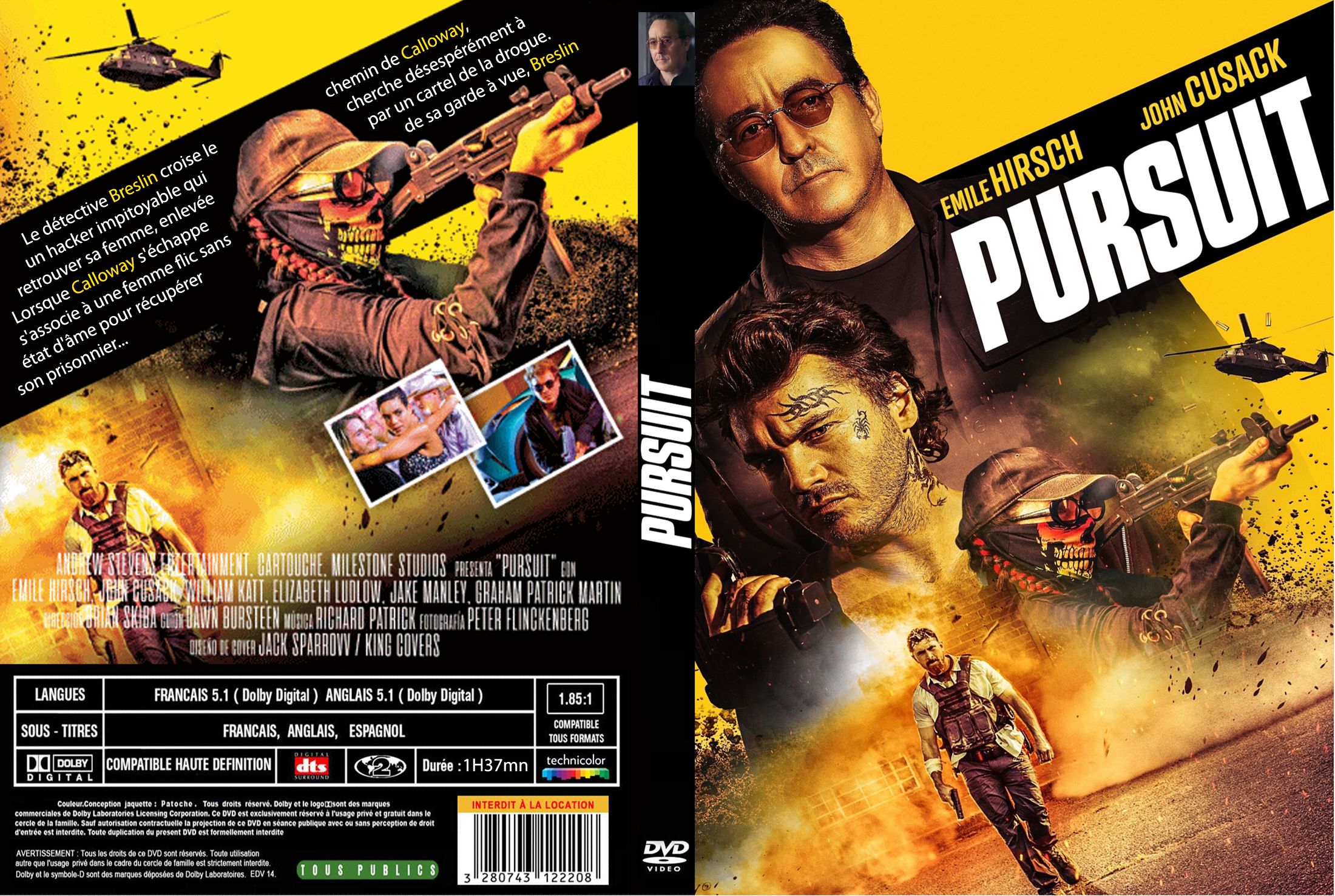 Jaquette DVD Pursuit custom