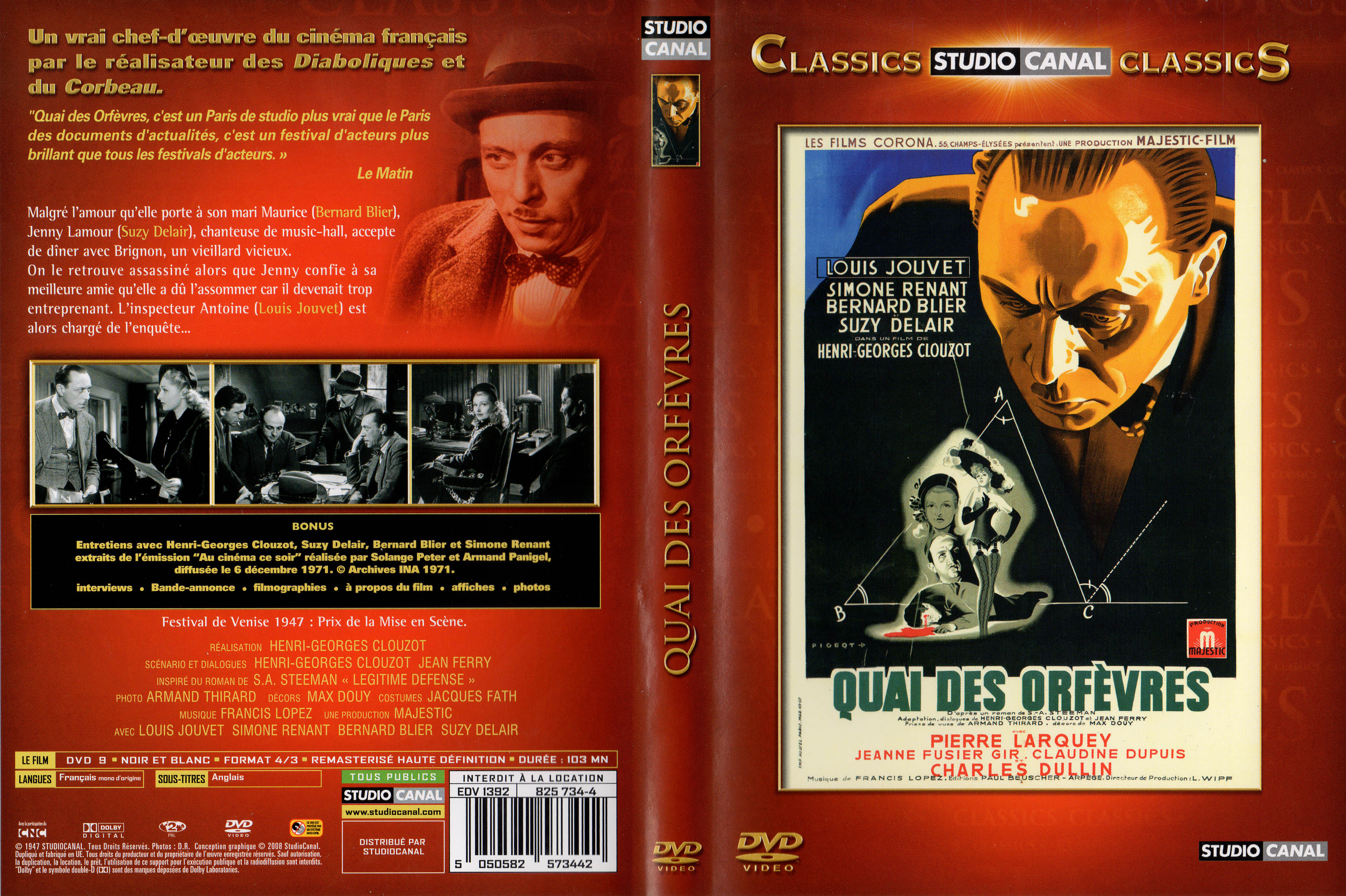 Jaquette DVD Quai des orfvres v3