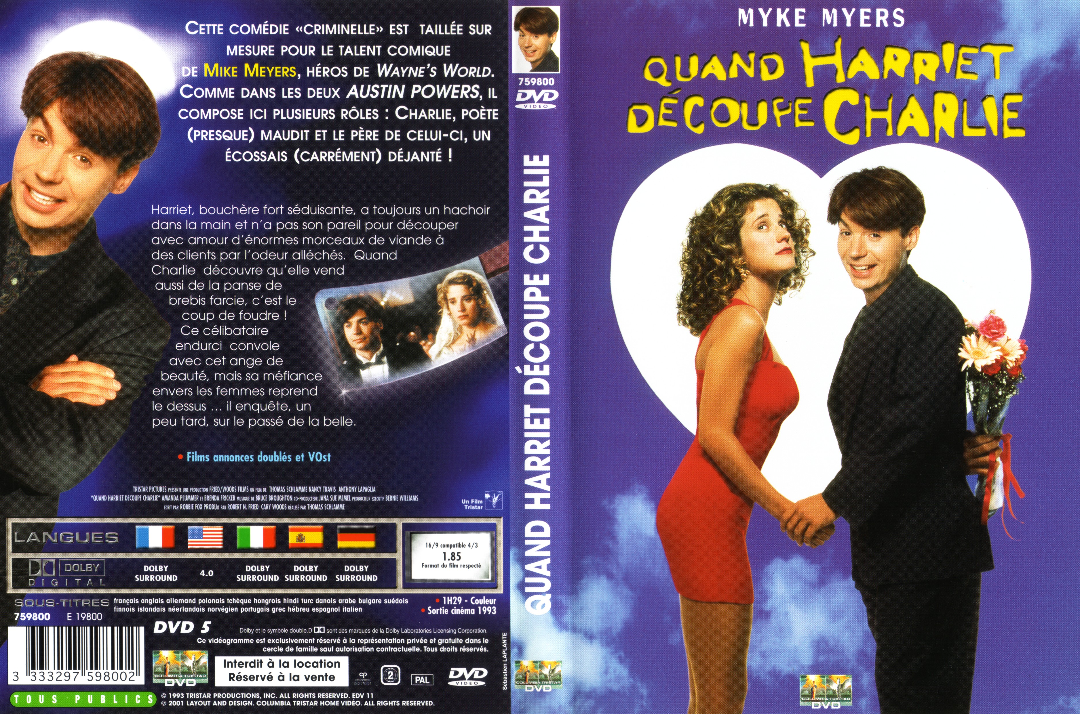 Jaquette DVD Quand Harriet dcoupe Charlie