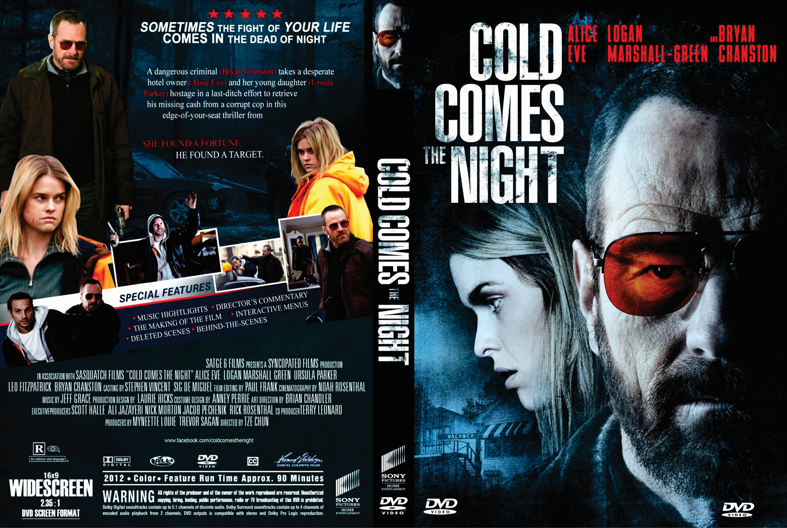 Jaquette DVD Quand Tombe la Nuit - Cold comes the night Zone 1