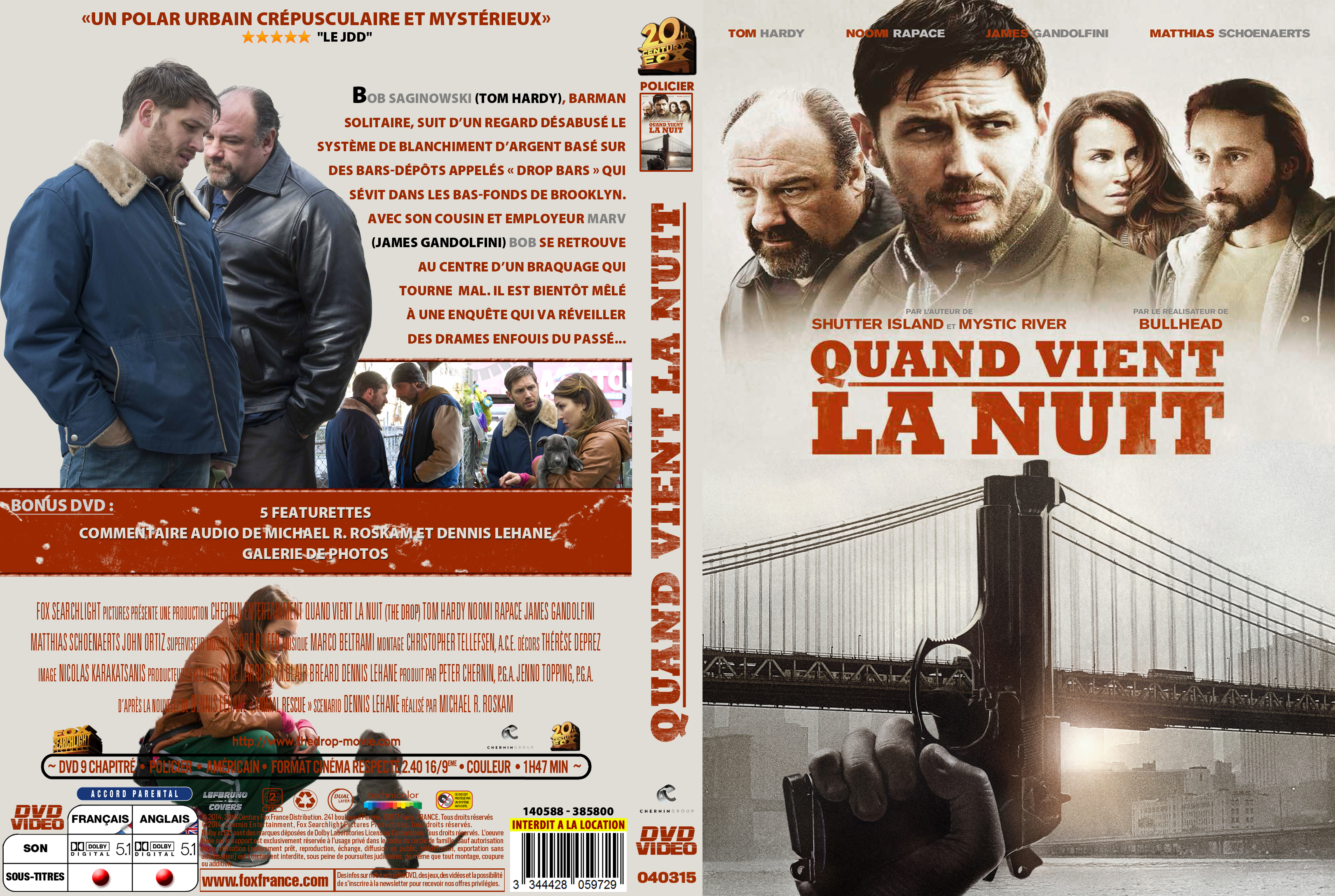 Jaquette DVD Quand Vient La Nuit custom