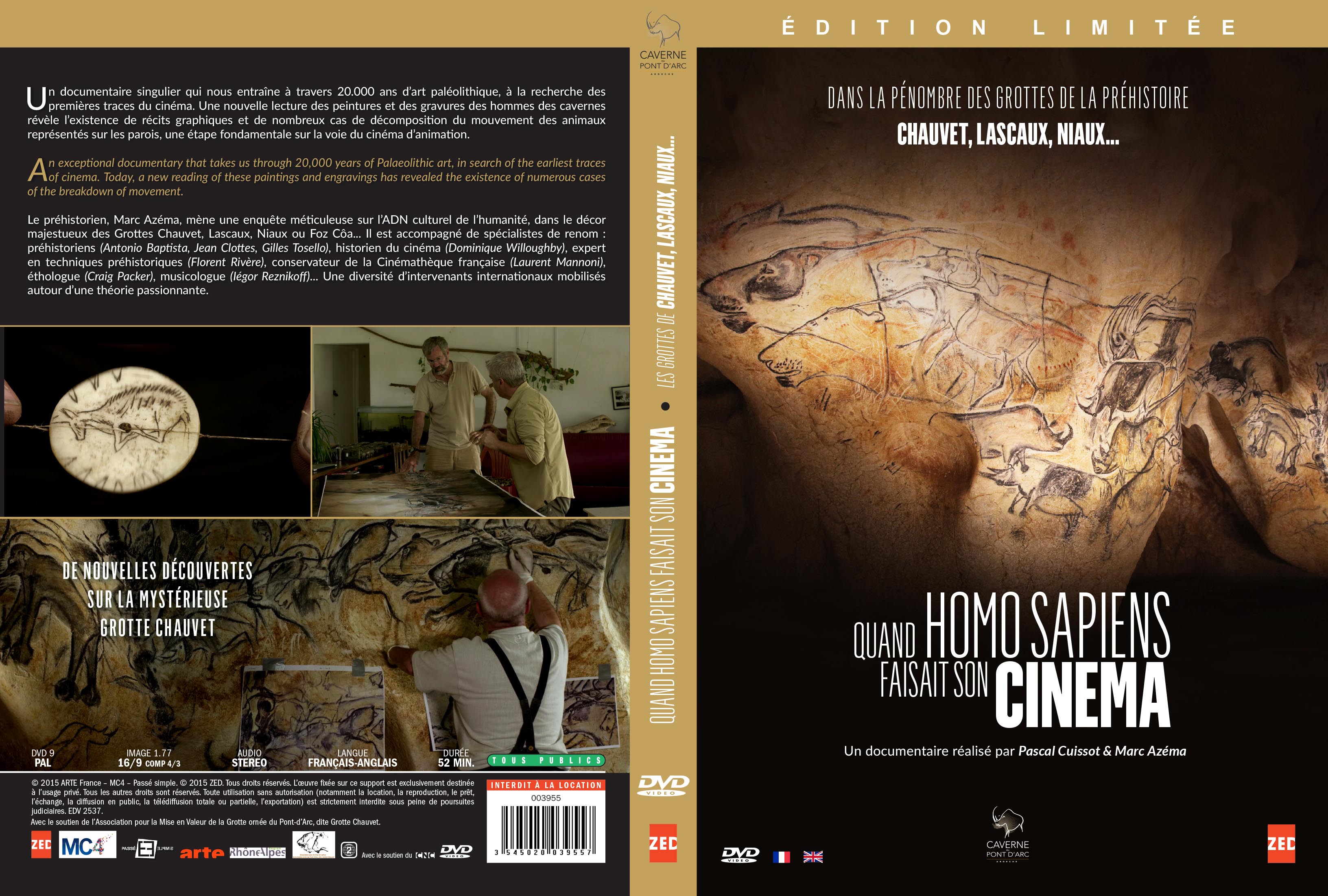 Jaquette DVD Quand homo sapiens faisait son cinema