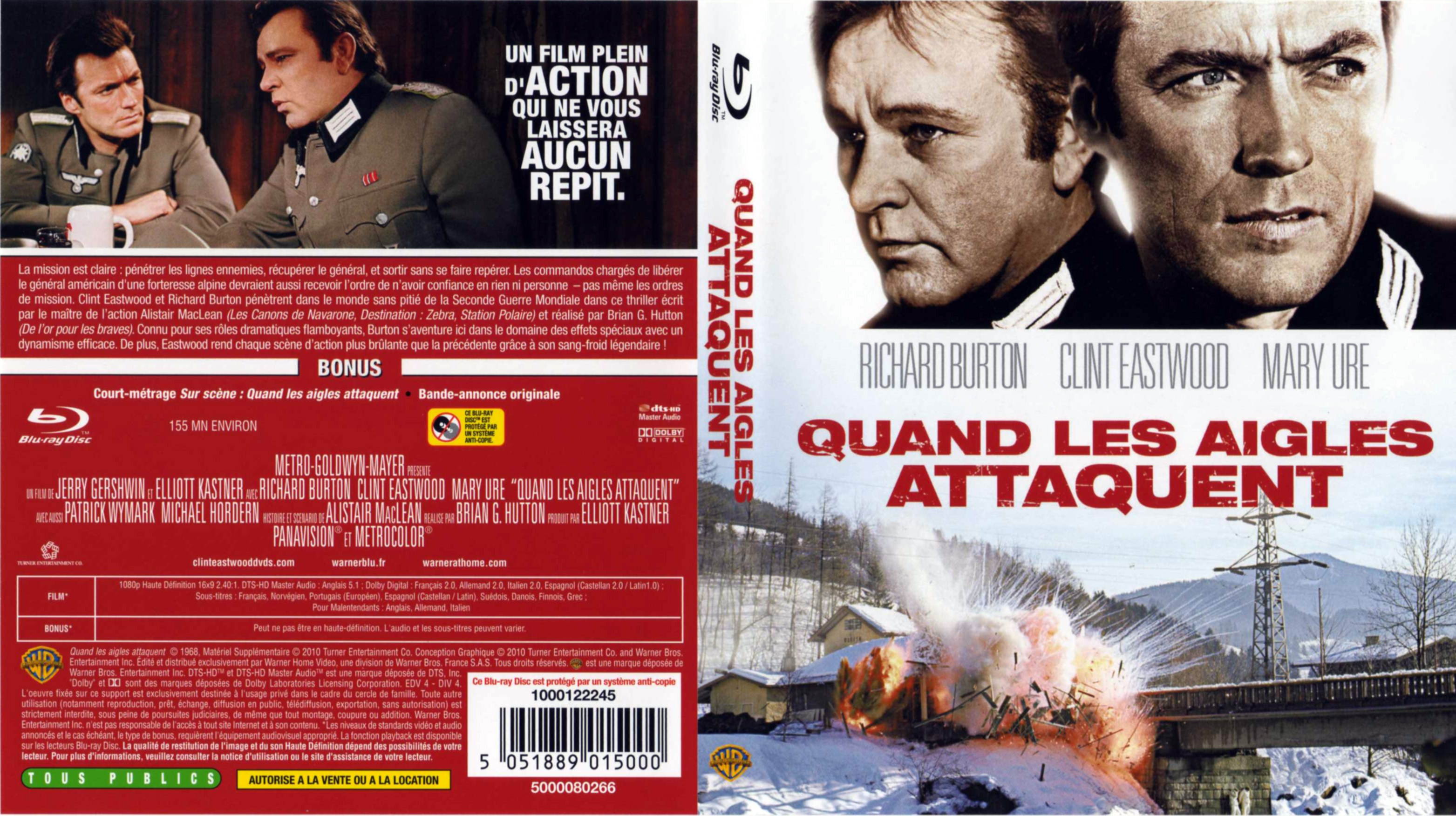 Jaquette DVD Quand les aigles attaquent (BLU-RAY)