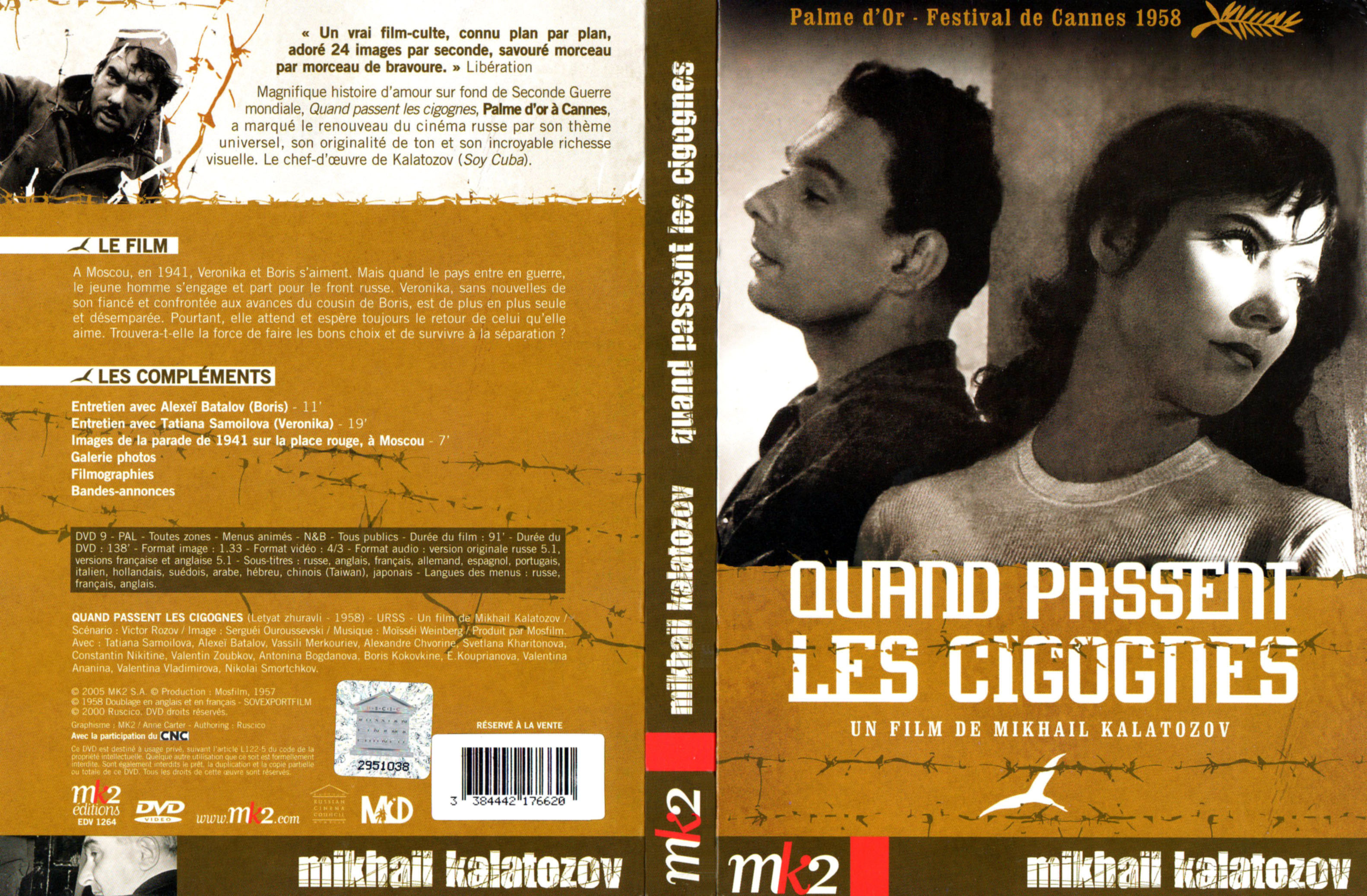 Jaquette DVD Quand passent les cigognes