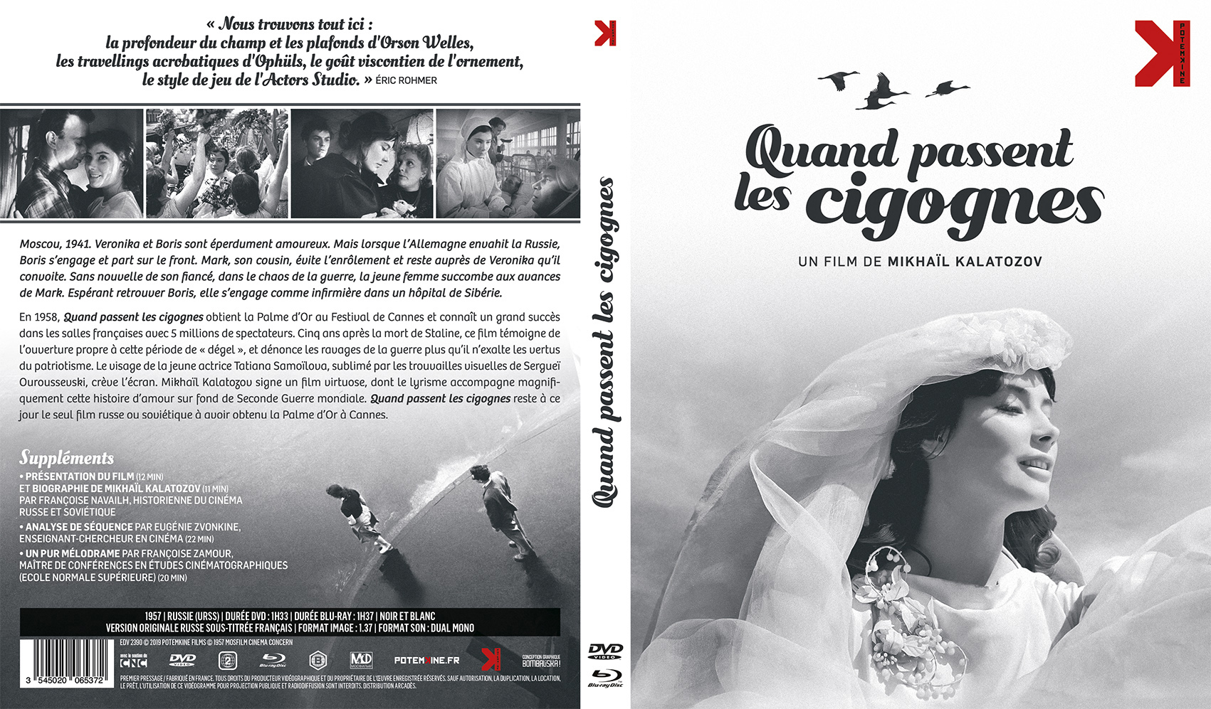 Jaquette DVD Quand passent les cigognes (BLU-RAY)