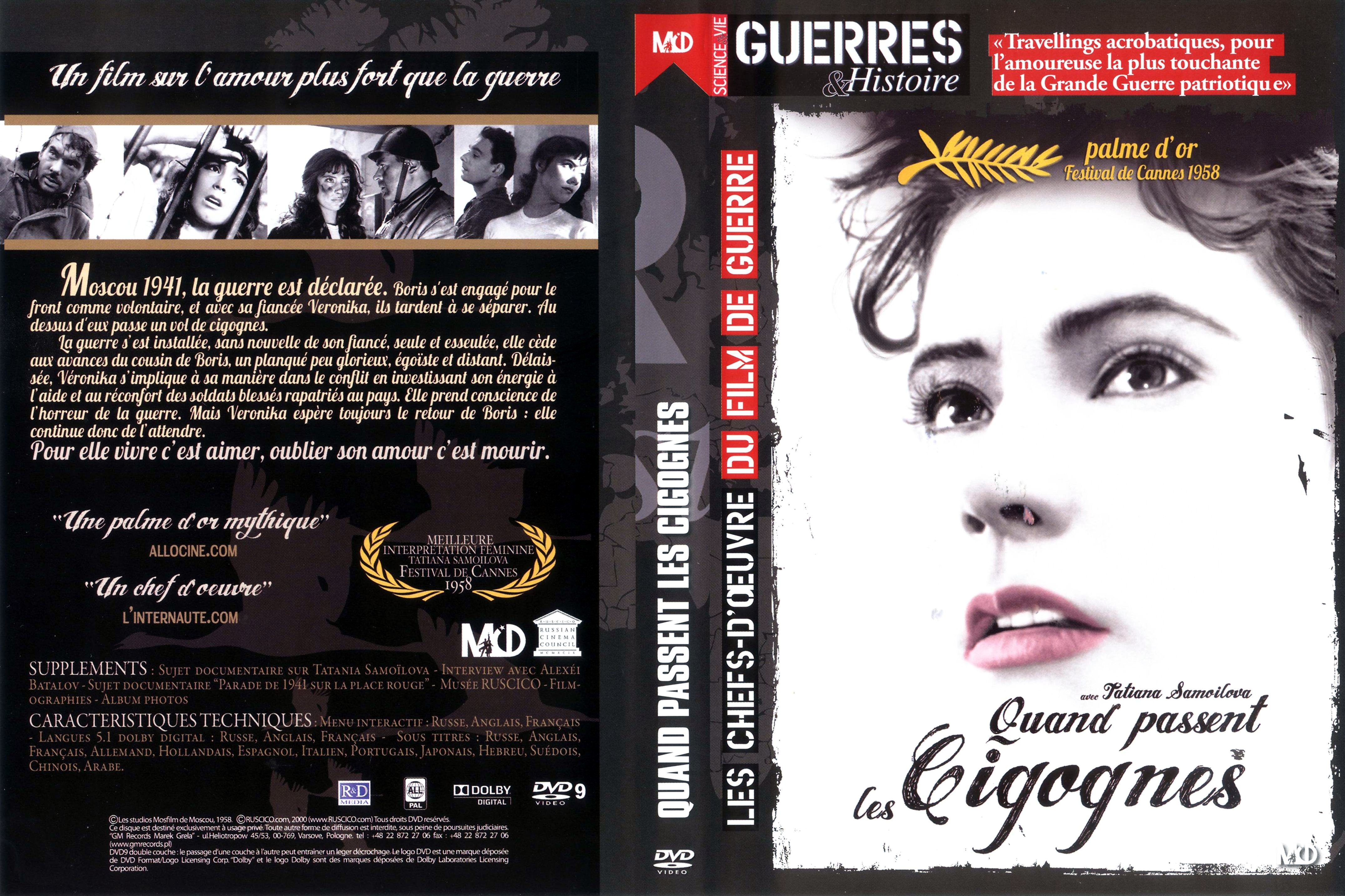 Jaquette DVD Quand passent les cigognes v2