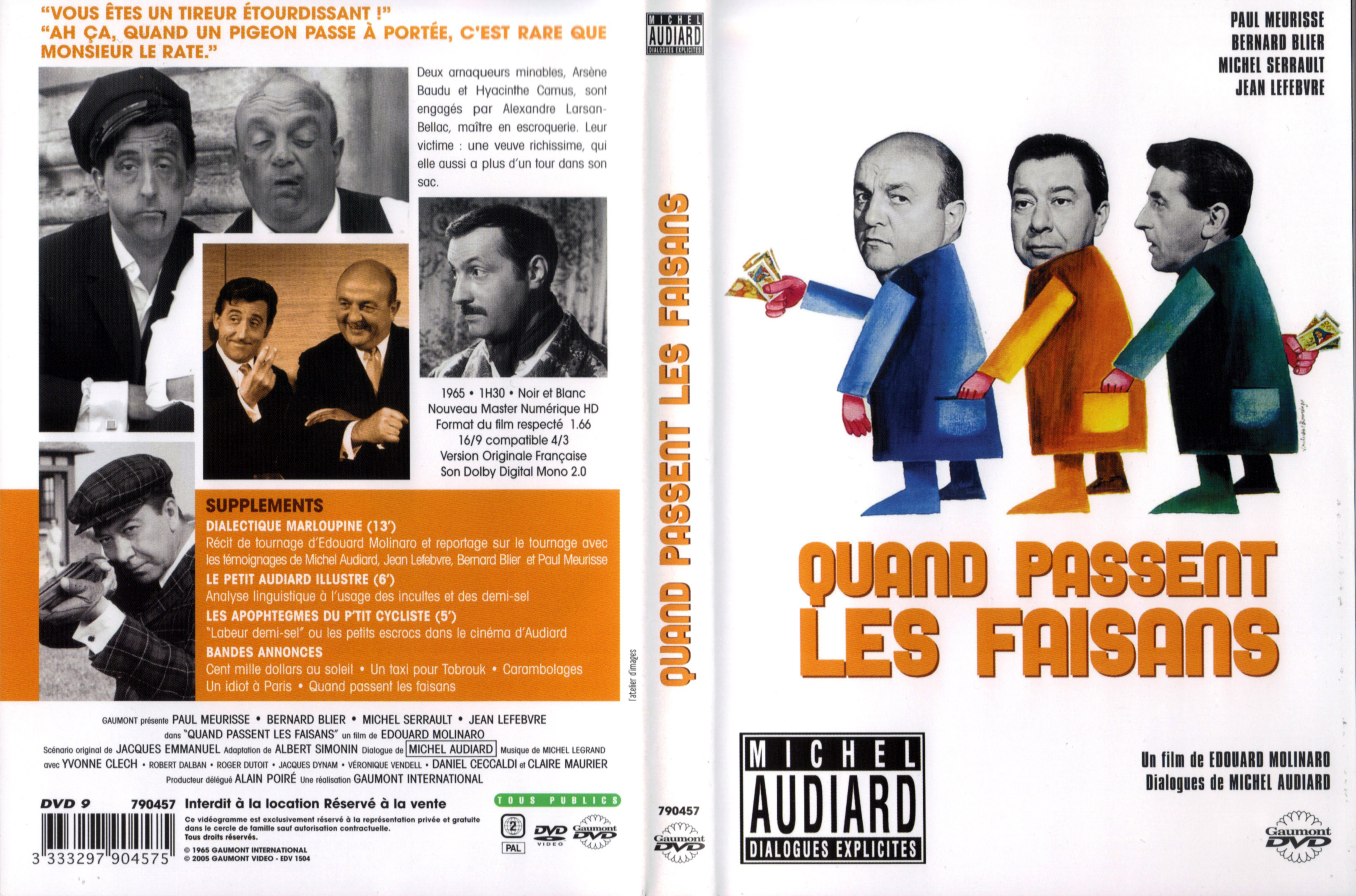 Jaquette DVD Quand passent les faisans