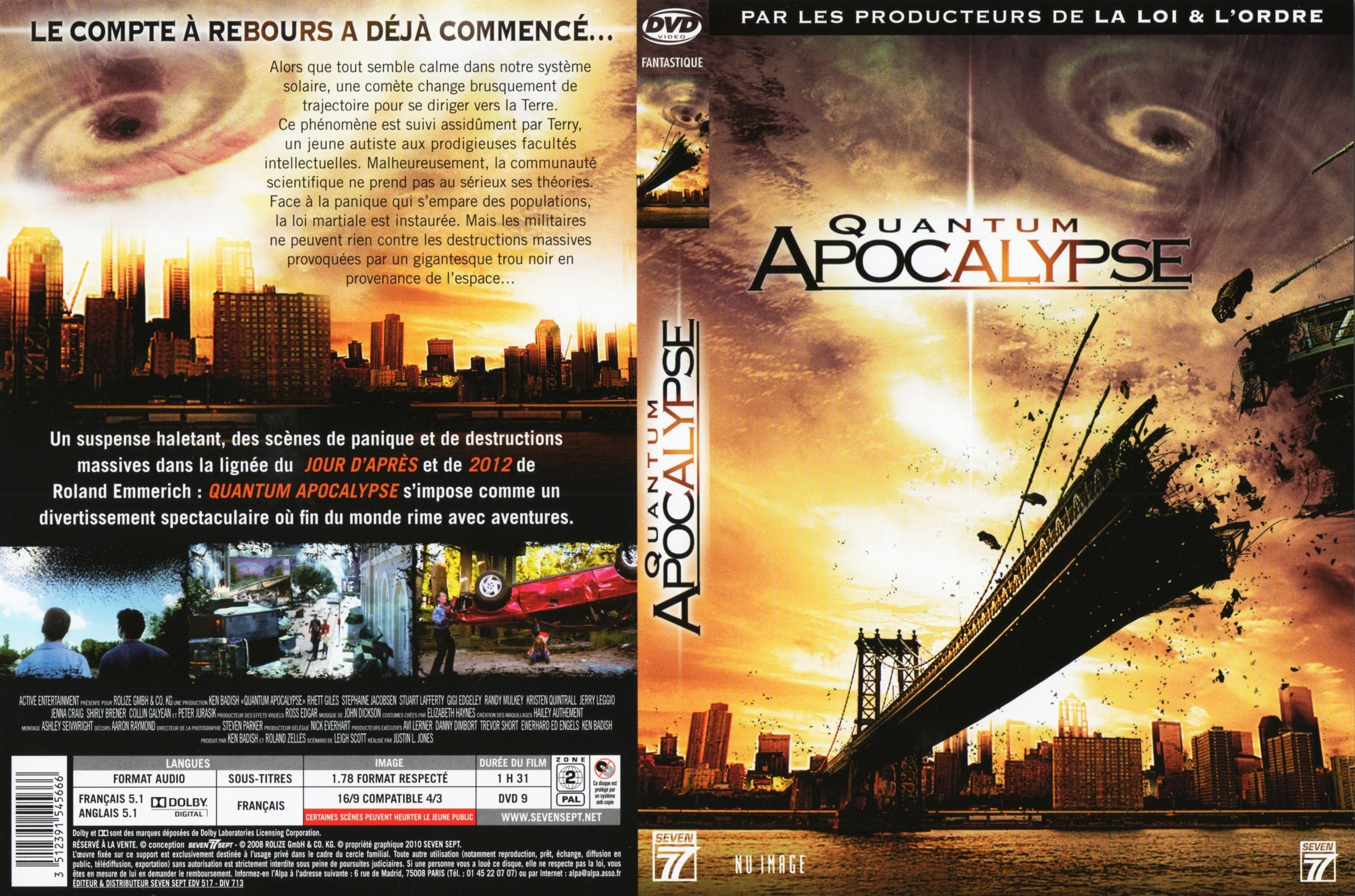 Jaquette DVD Quantum apocalypse