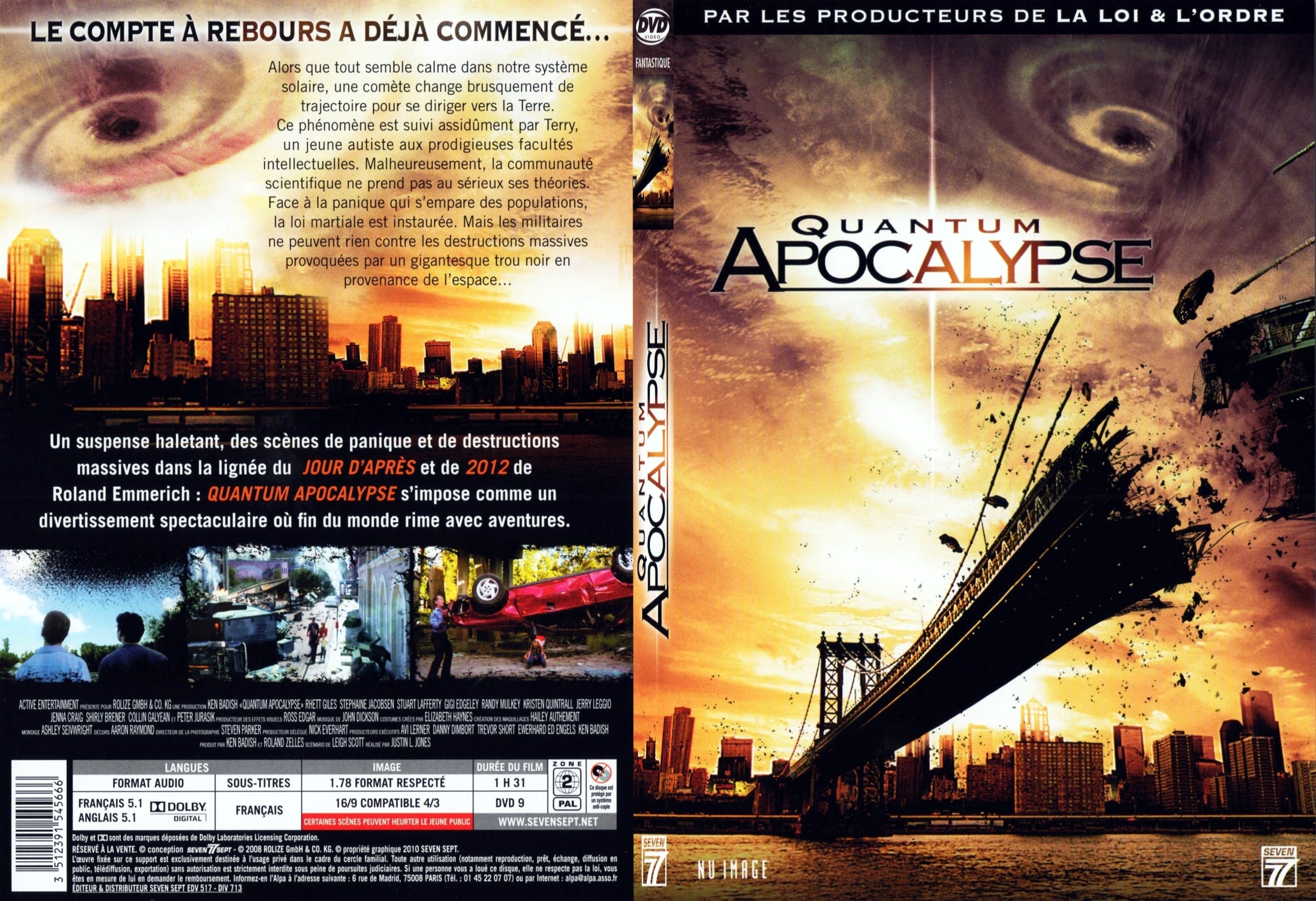 Jaquette DVD Quantum apocalypse - SLIM