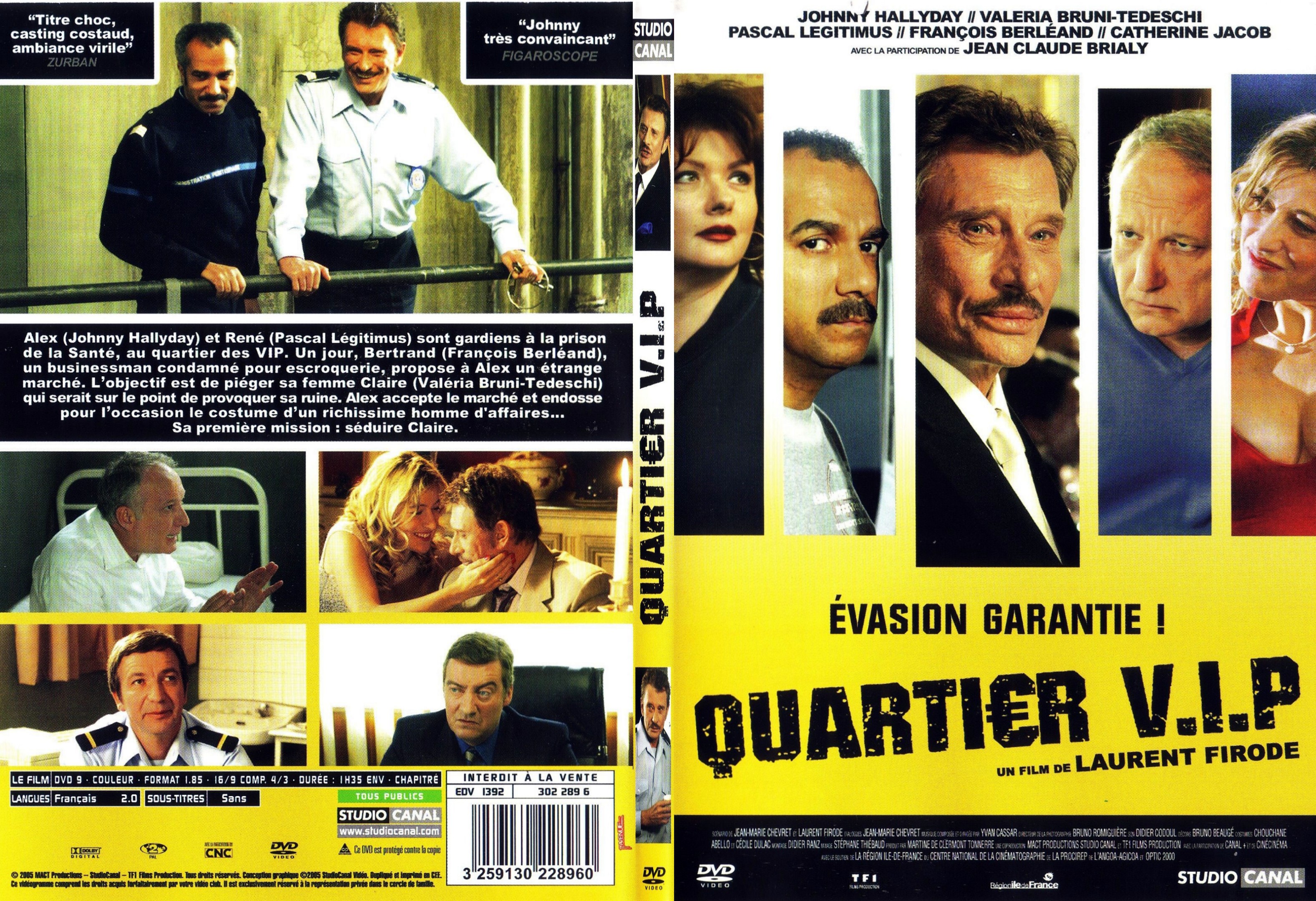 Jaquette DVD Quartier VIP - SLIM