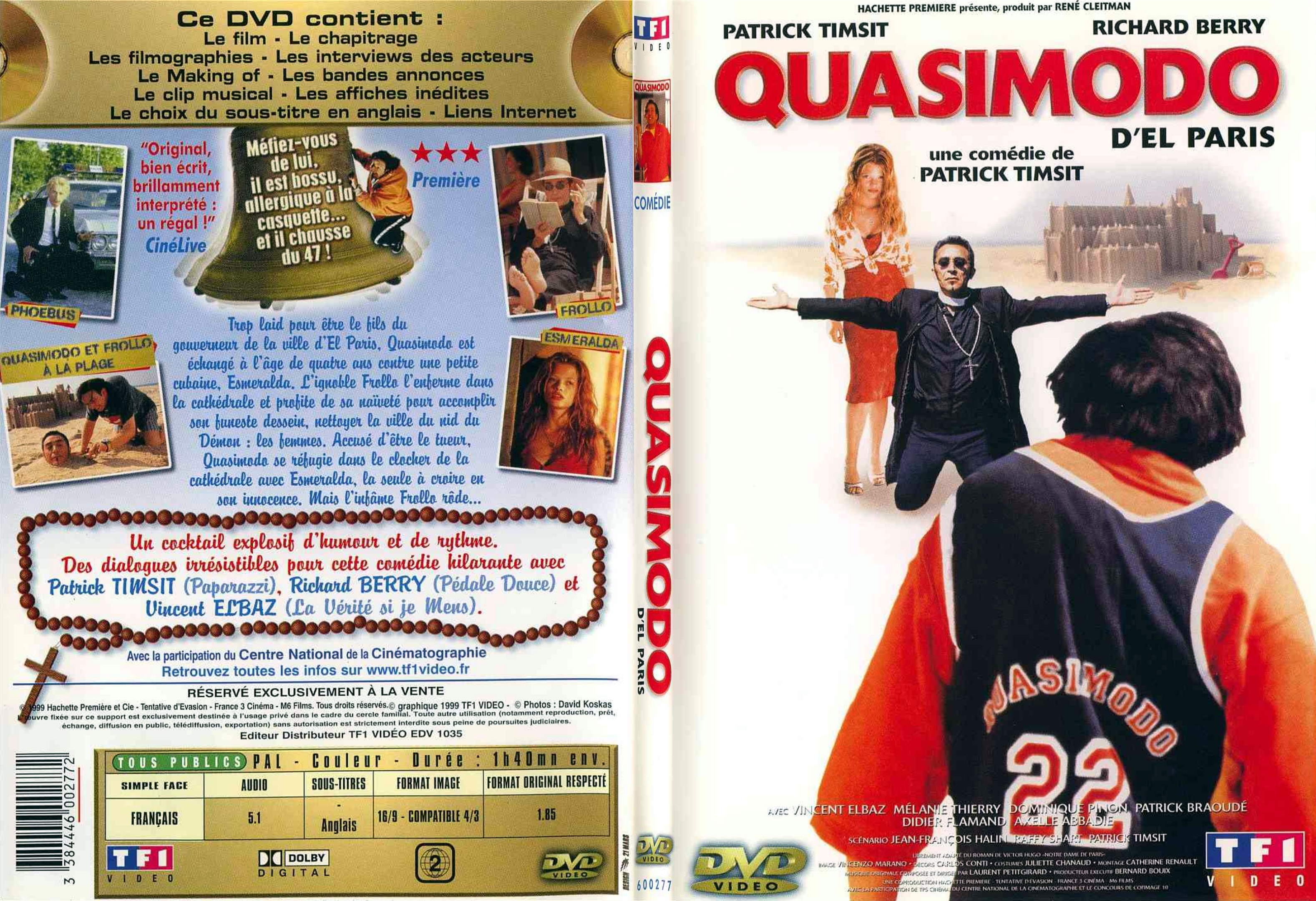 Jaquette DVD Quasimodo d