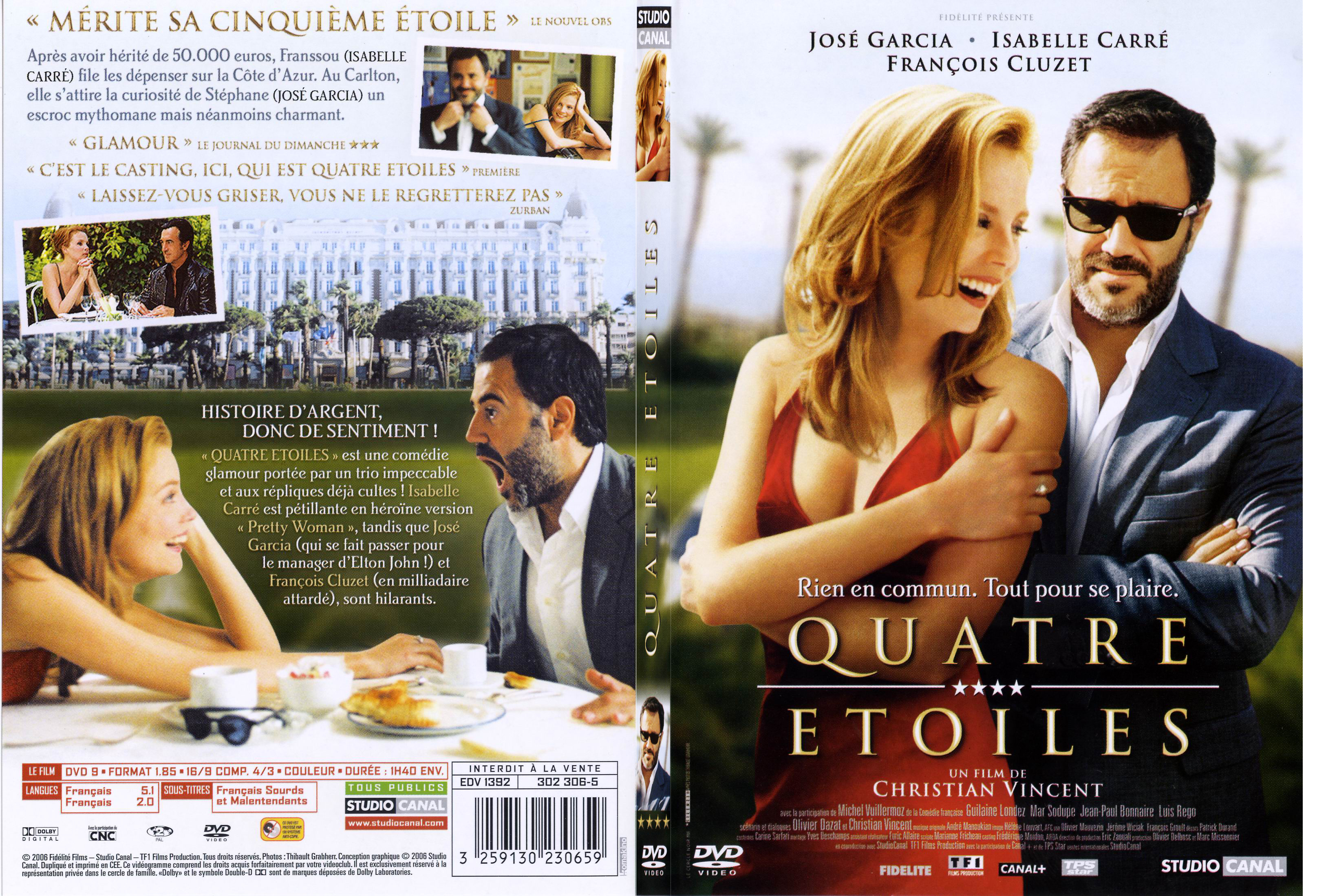 Jaquette DVD Quatre etoiles - SLIM