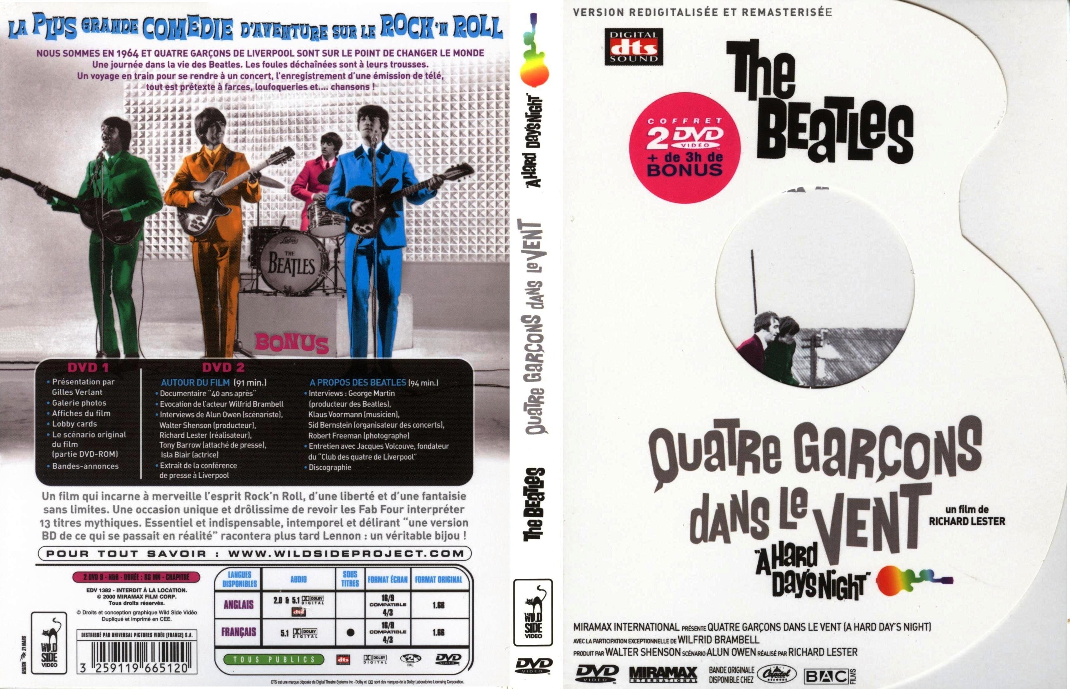 Jaquette DVD Quatre garcons dans le vent