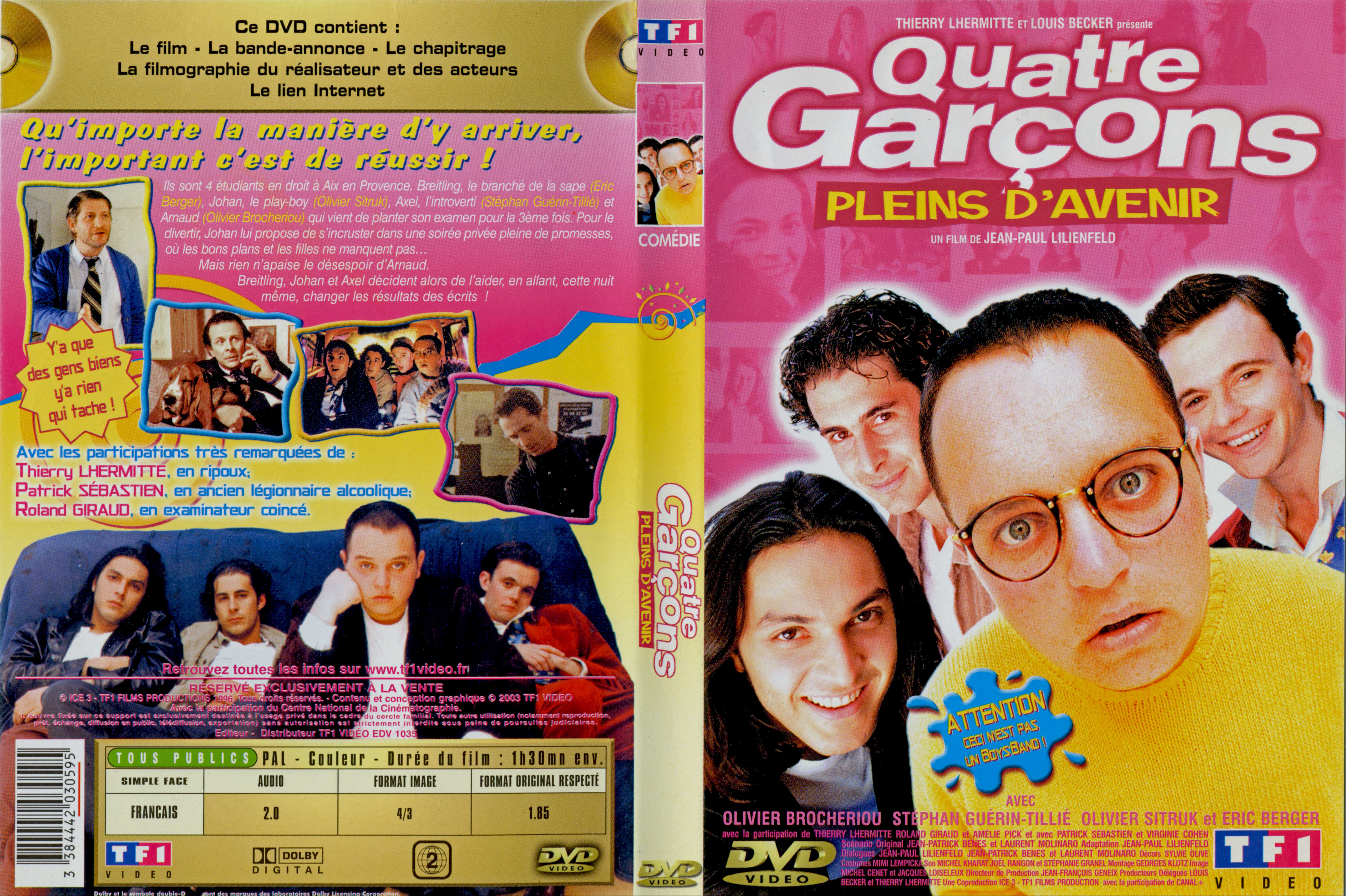 Jaquette DVD Quatre garons pleins d