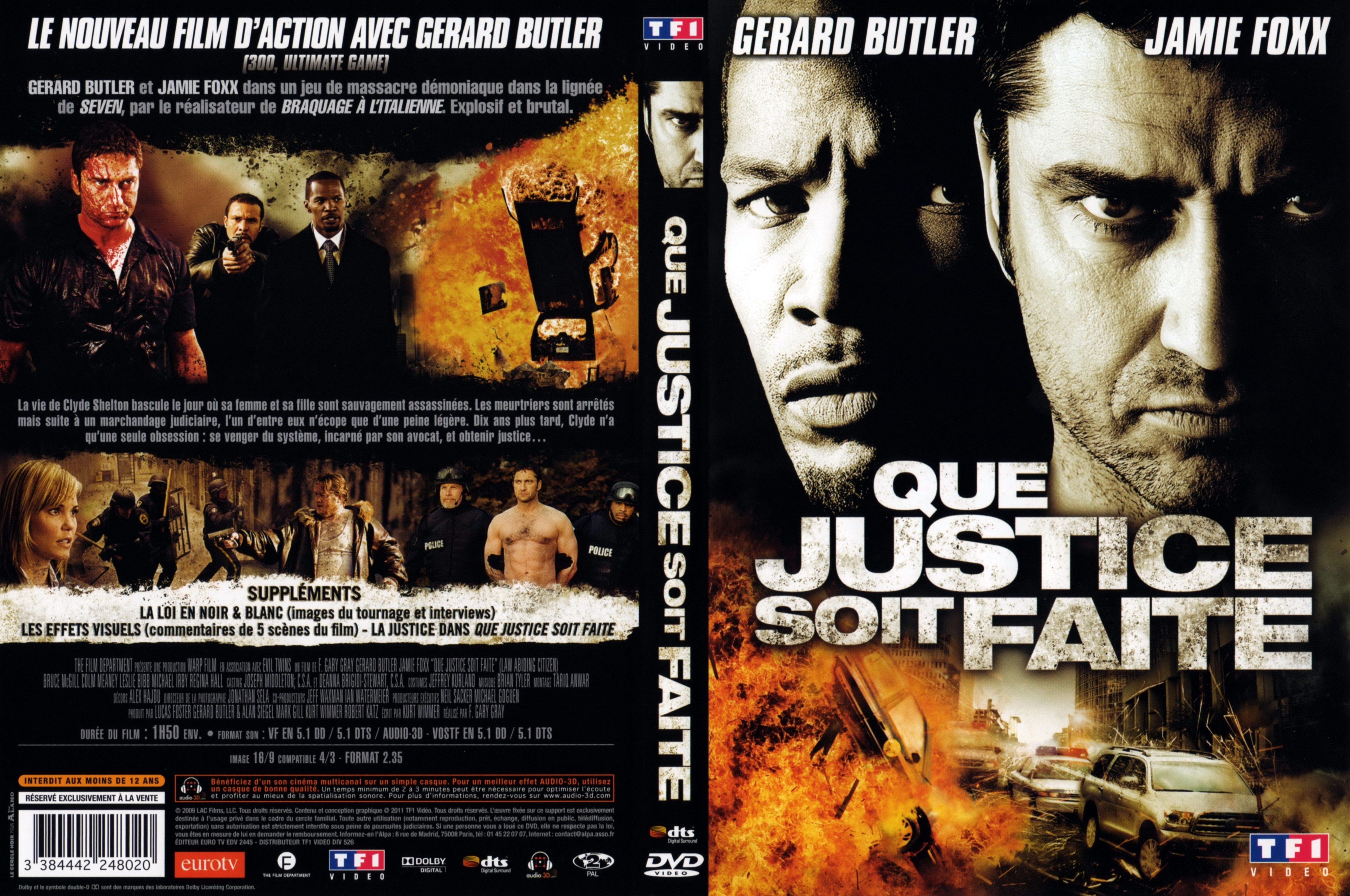 Jaquette DVD Que justice soit faite